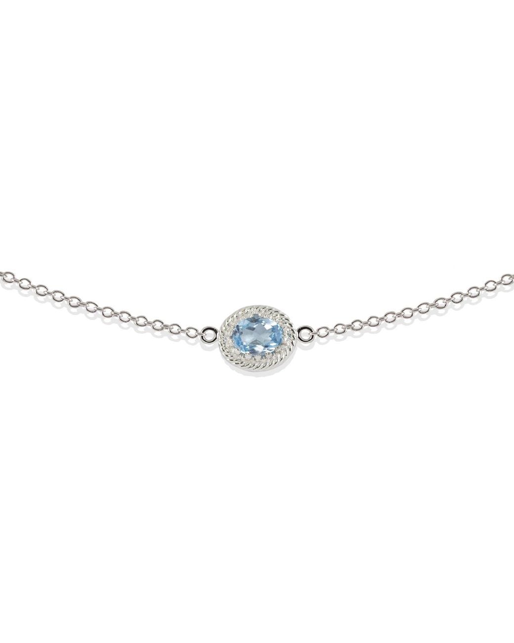 Vintouch Italy Blue Luccichio Sky Topaz Choker