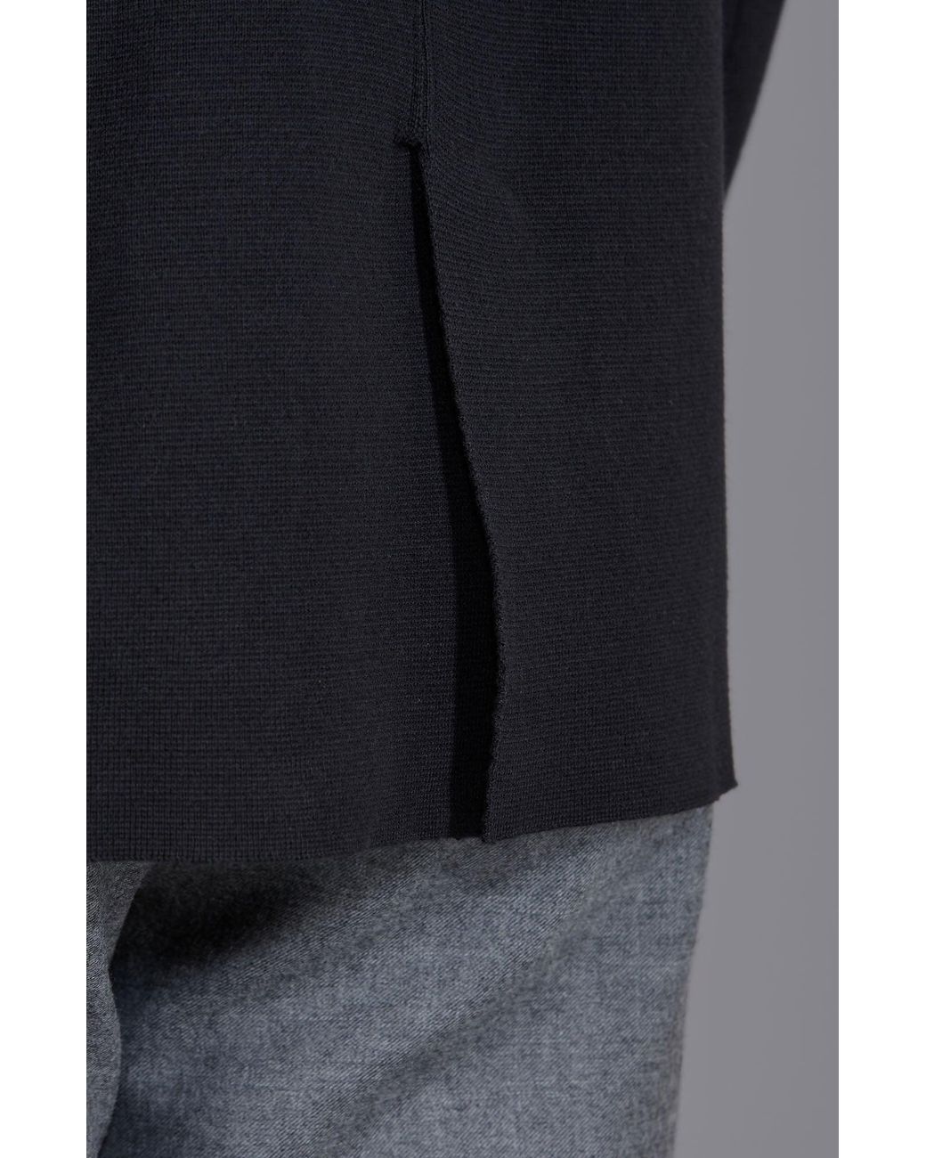 Paul James Knitwear Black Lightweight Cotton Corneliuss Formal Knitted Blazer for men