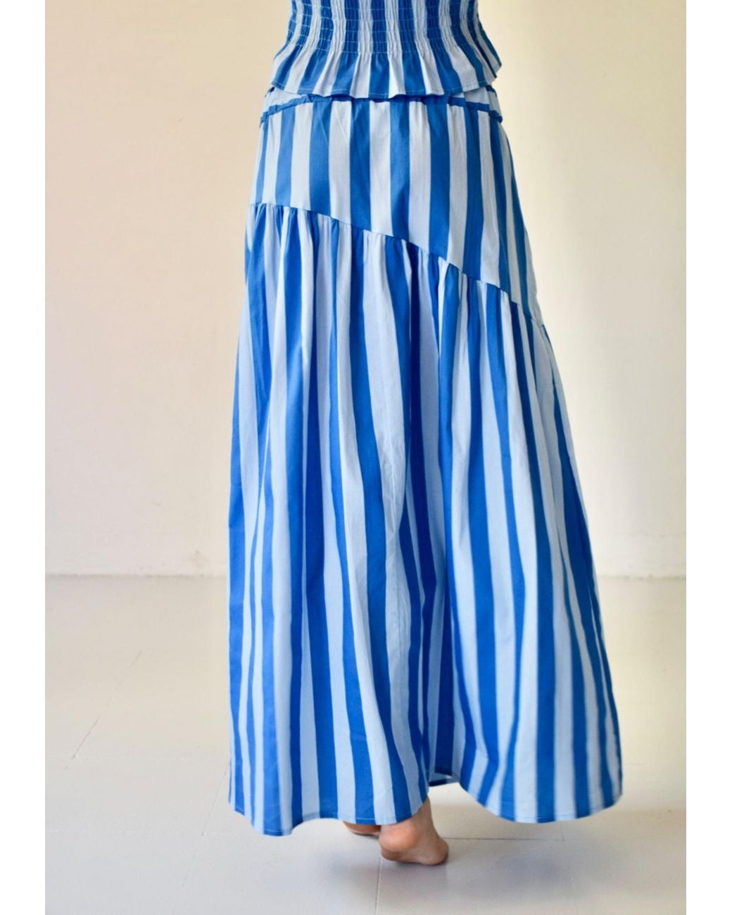 Mind Traveler Blue Beth Striped Skirt