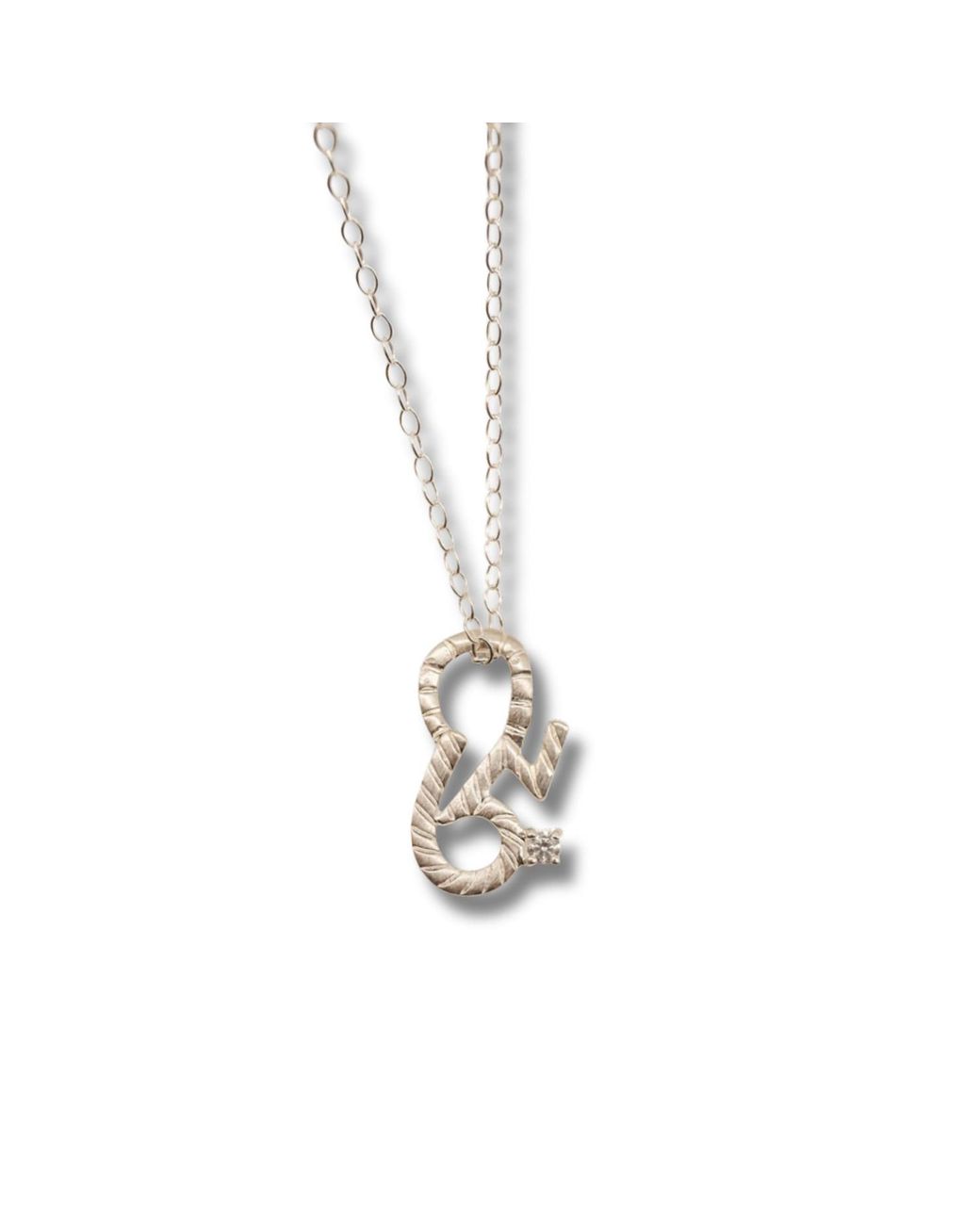 Claire Hill Designs Metallic Brave Shorthand Charm Necklace