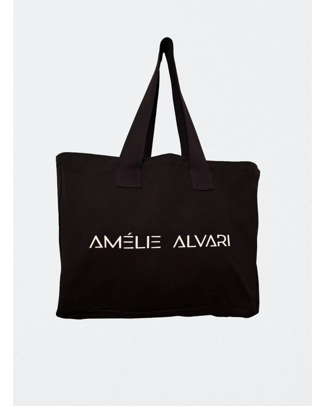 Amélie Alvari Black AméLie Canvas Cotton Tote Bag
