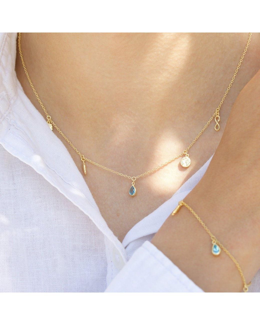 With Love Darling Metallic Planet Necklace