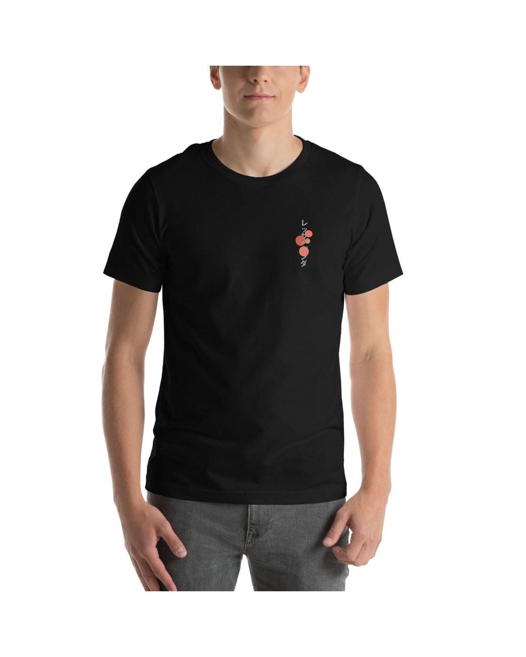 Anchor and Crew Black Six Panda Japan Era Organic Cotton T-Shirt for men