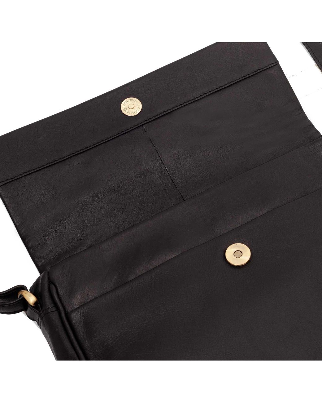 Lloyd Baker Black Lavasa Leather Crossbody Bag