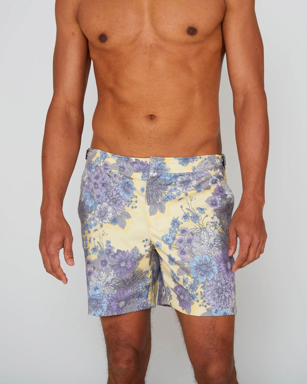 Lords of Harlech Blue Neptune Dream Meadow Tailored Swim Short for men
