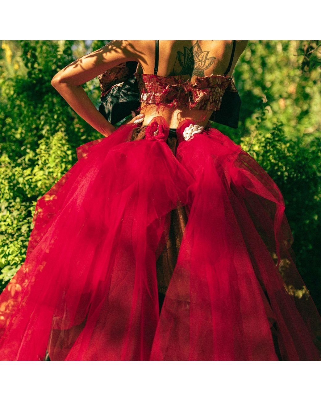 Miro Misljen Red Deep Passion Skirt