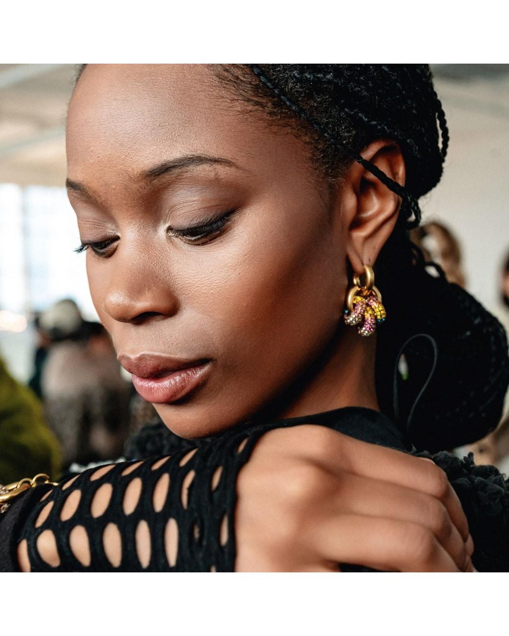 Vicky&Nico Metallic Sphere Harmony Trio Earrings