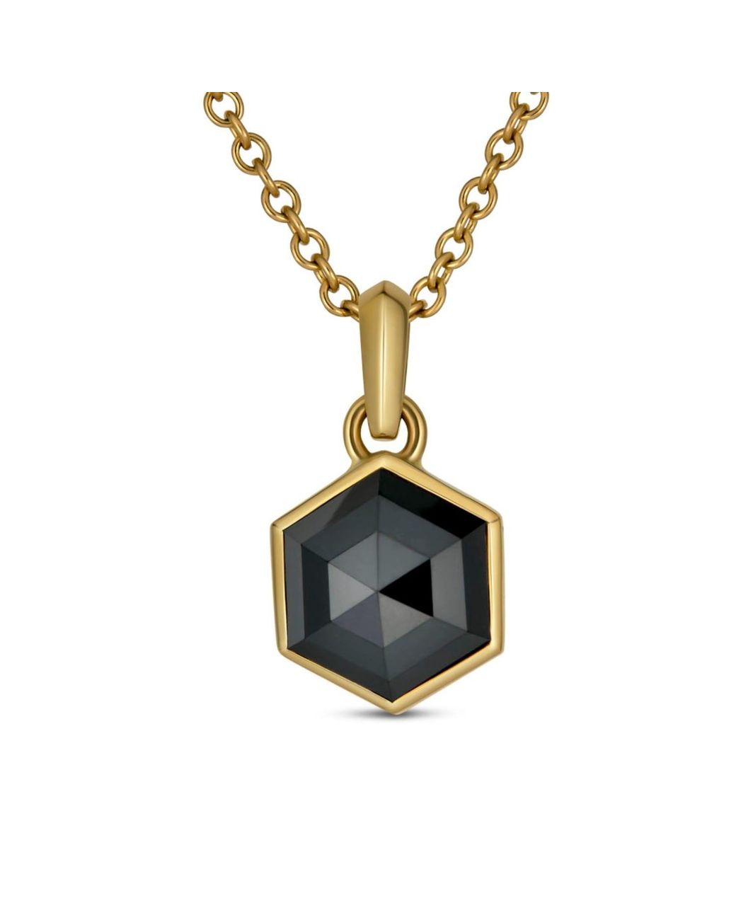 Rahul's Jewels Multicolor Sanctum Hexa Pendant -14 Karat With Genuine Diamond