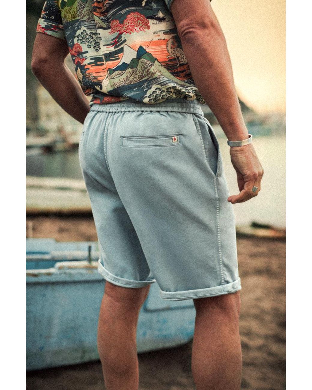 &SONS Trading Co Blue Orta Bermuda Shorts Sky for men