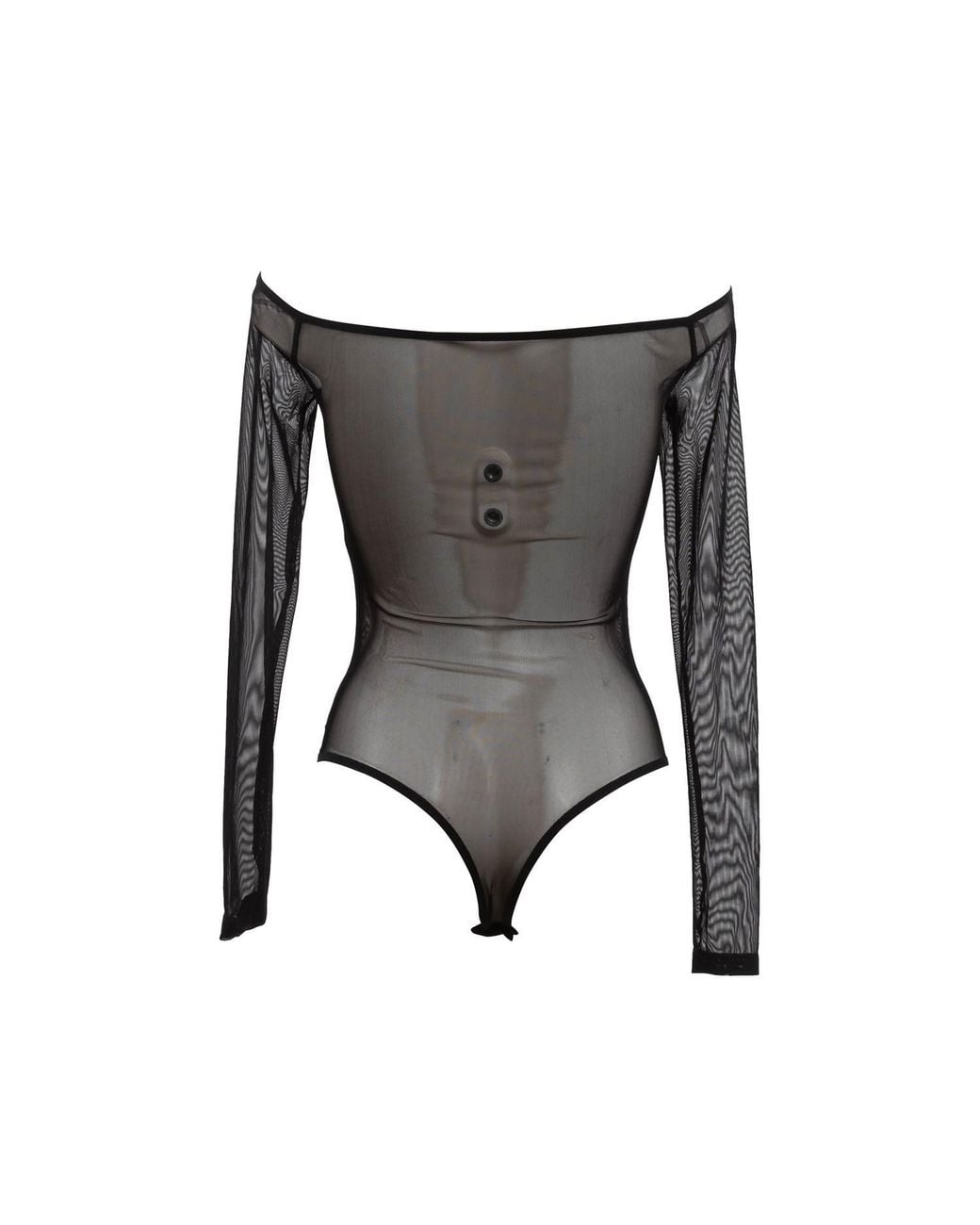 Mymokondo Gray Mesh Body Offshoulder