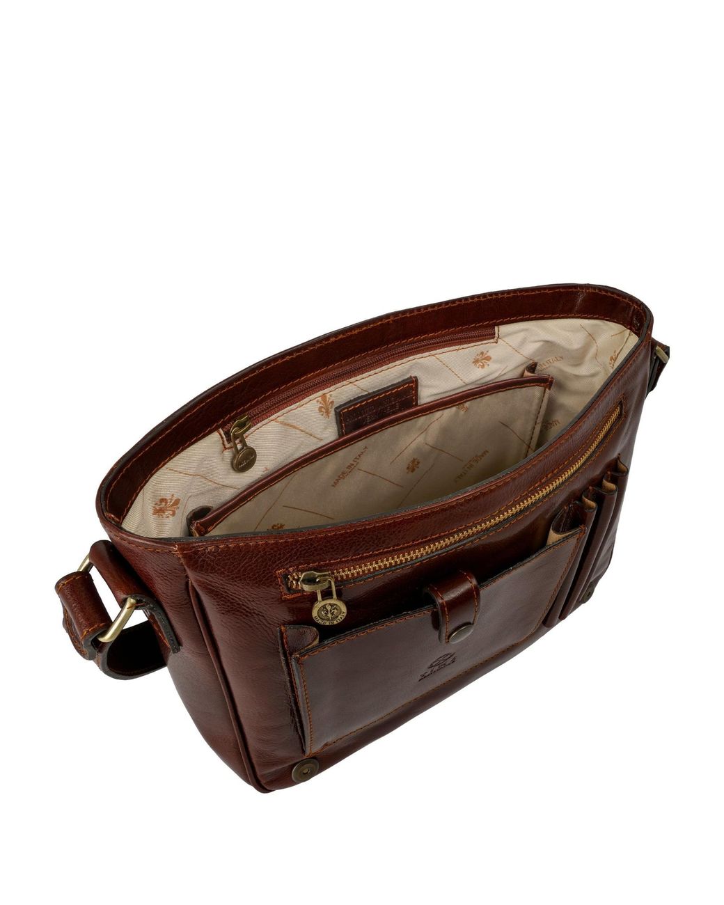 Time Resistance Brown Leather Messenger Bag – The Stranger for men