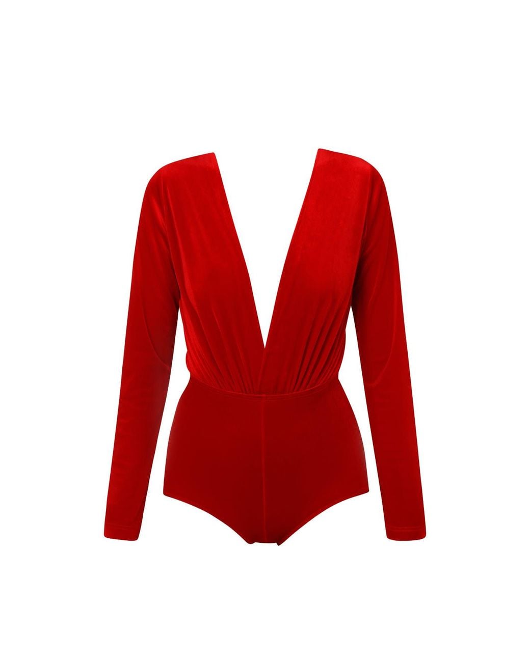 LIA ARAM Red Velvet Micro Suit