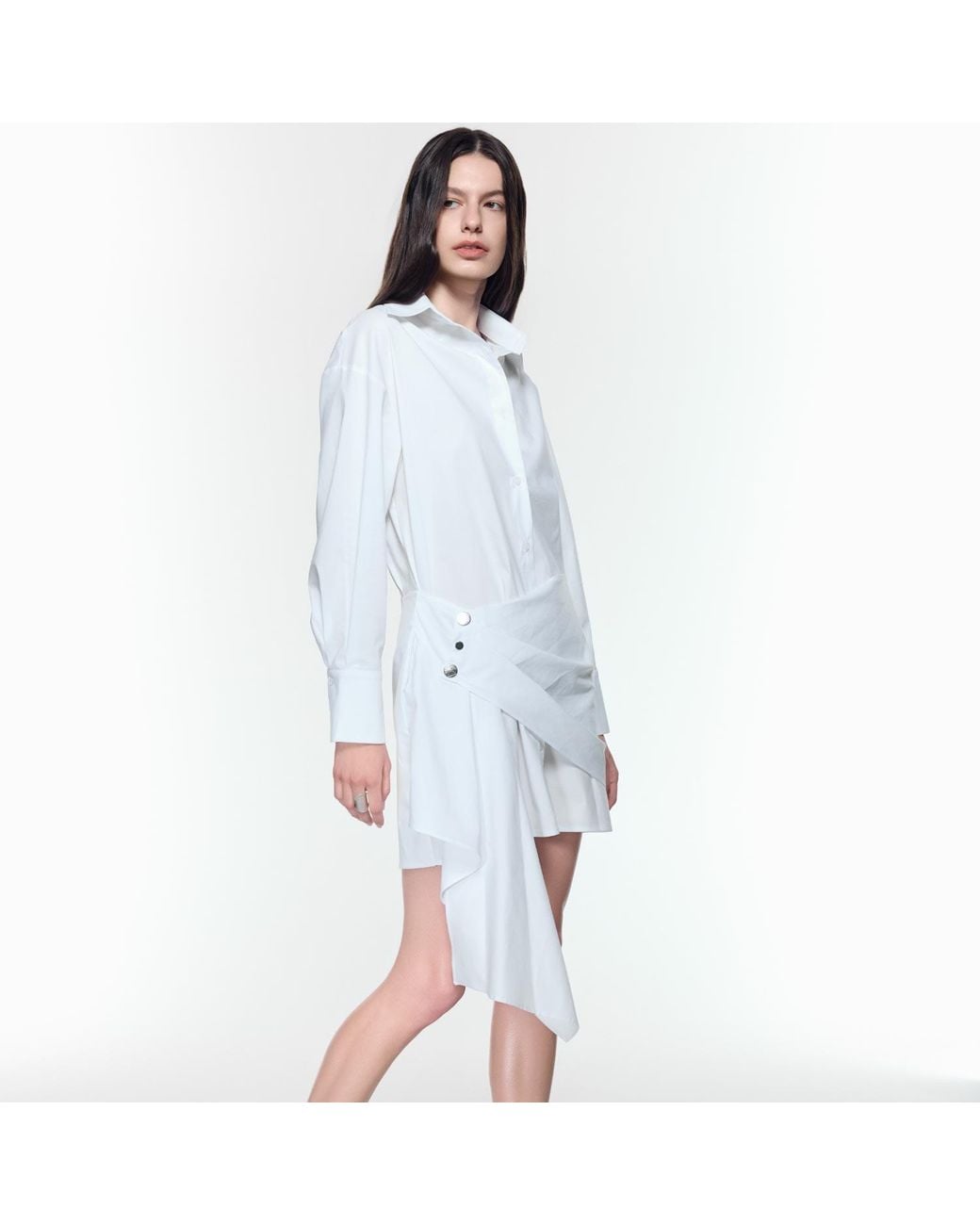 Mirimalist Blue Eddy Shirt Dress