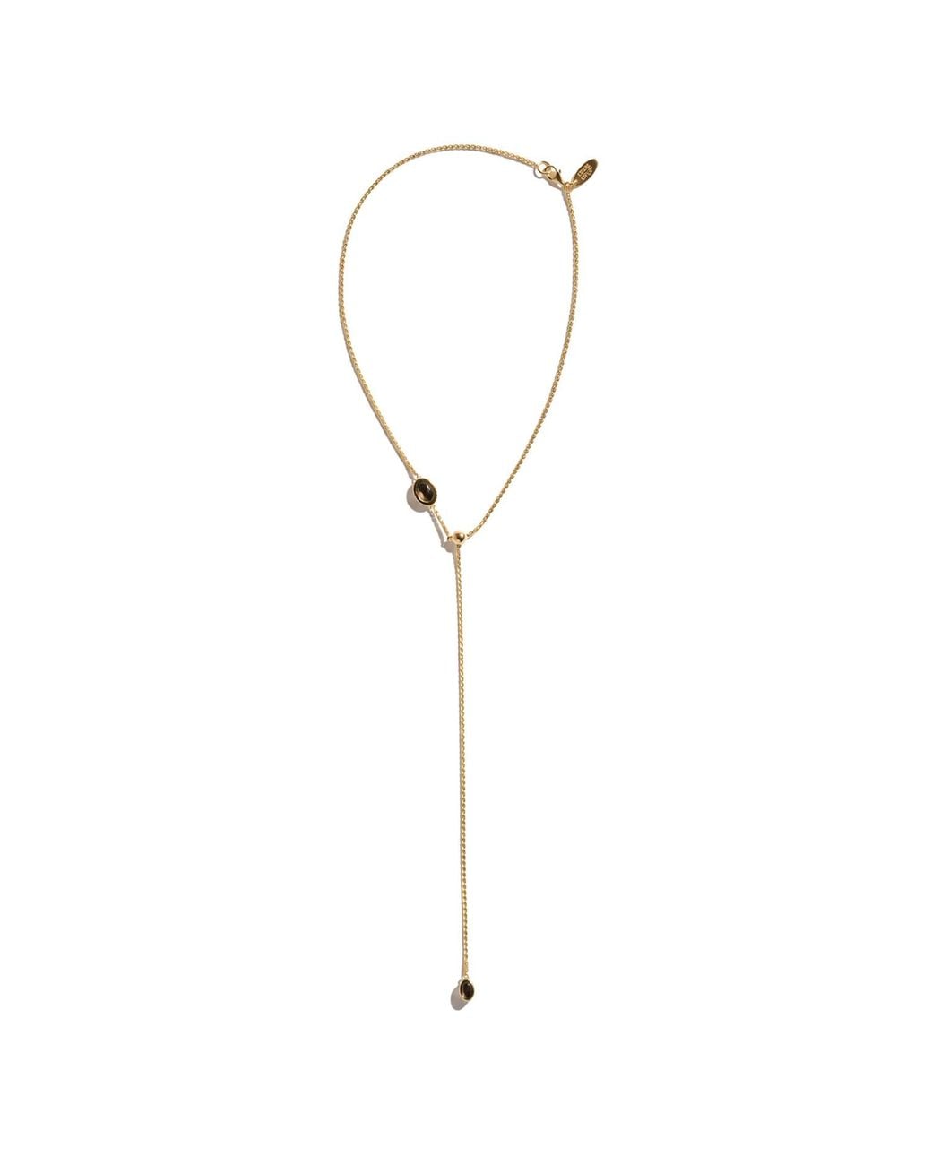 Stone Fruit Metallic Baby Bolo Necklace