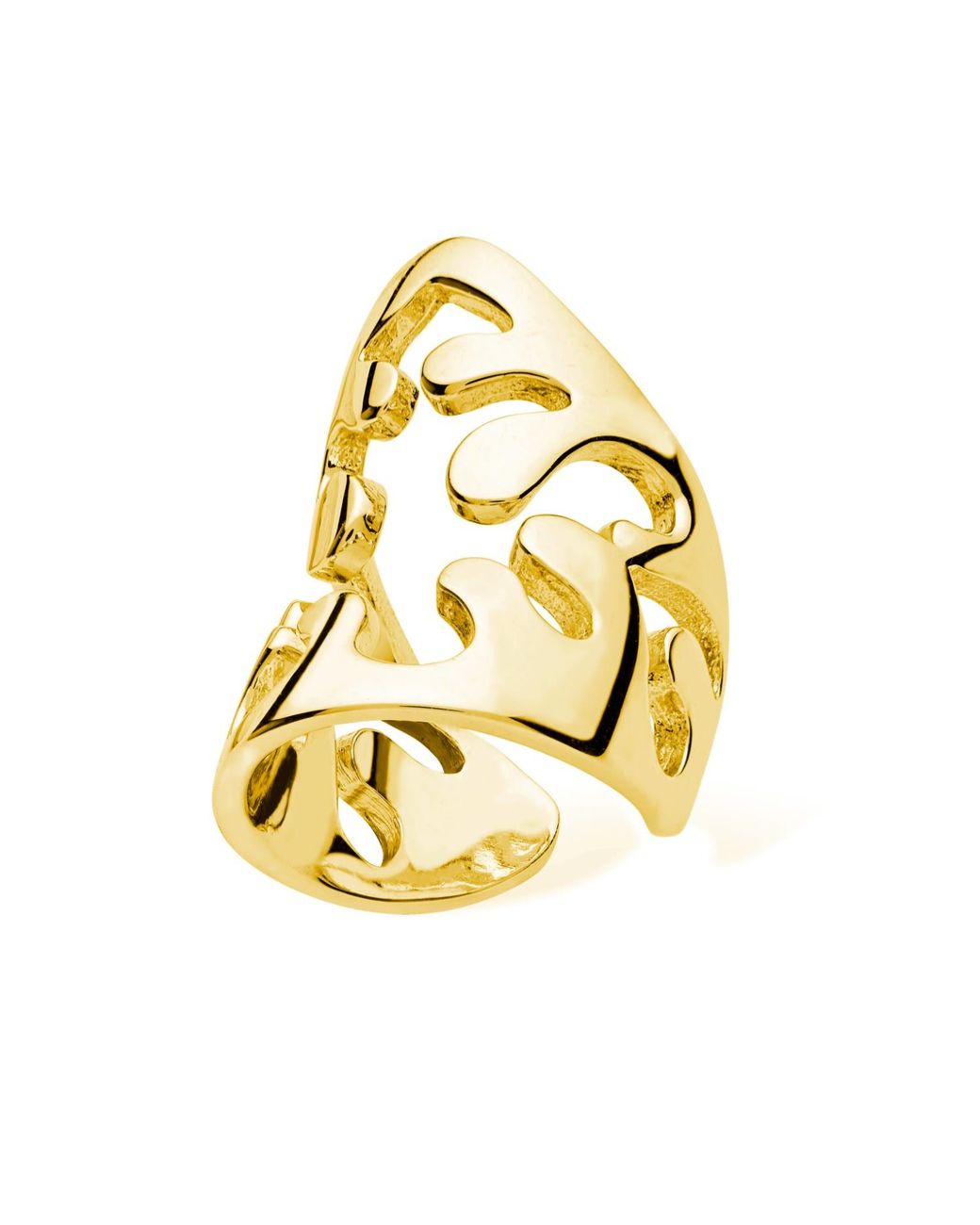 Lucy Quartermaine Metallic Tall Splash Ear Cuff