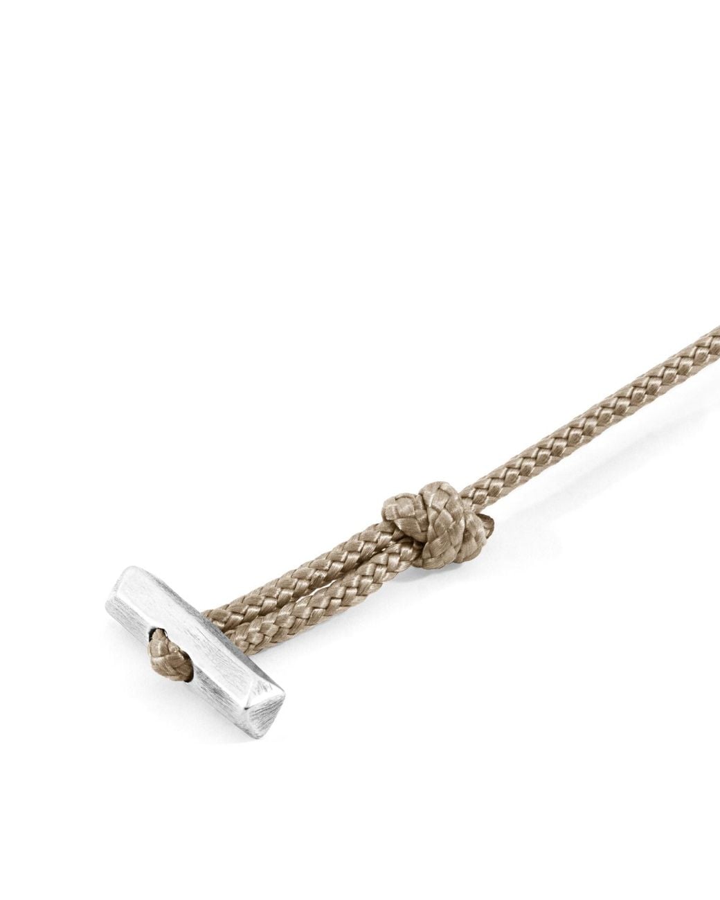 Anchor and Crew Metallic Sand Oxford & Rope Bracelet for men