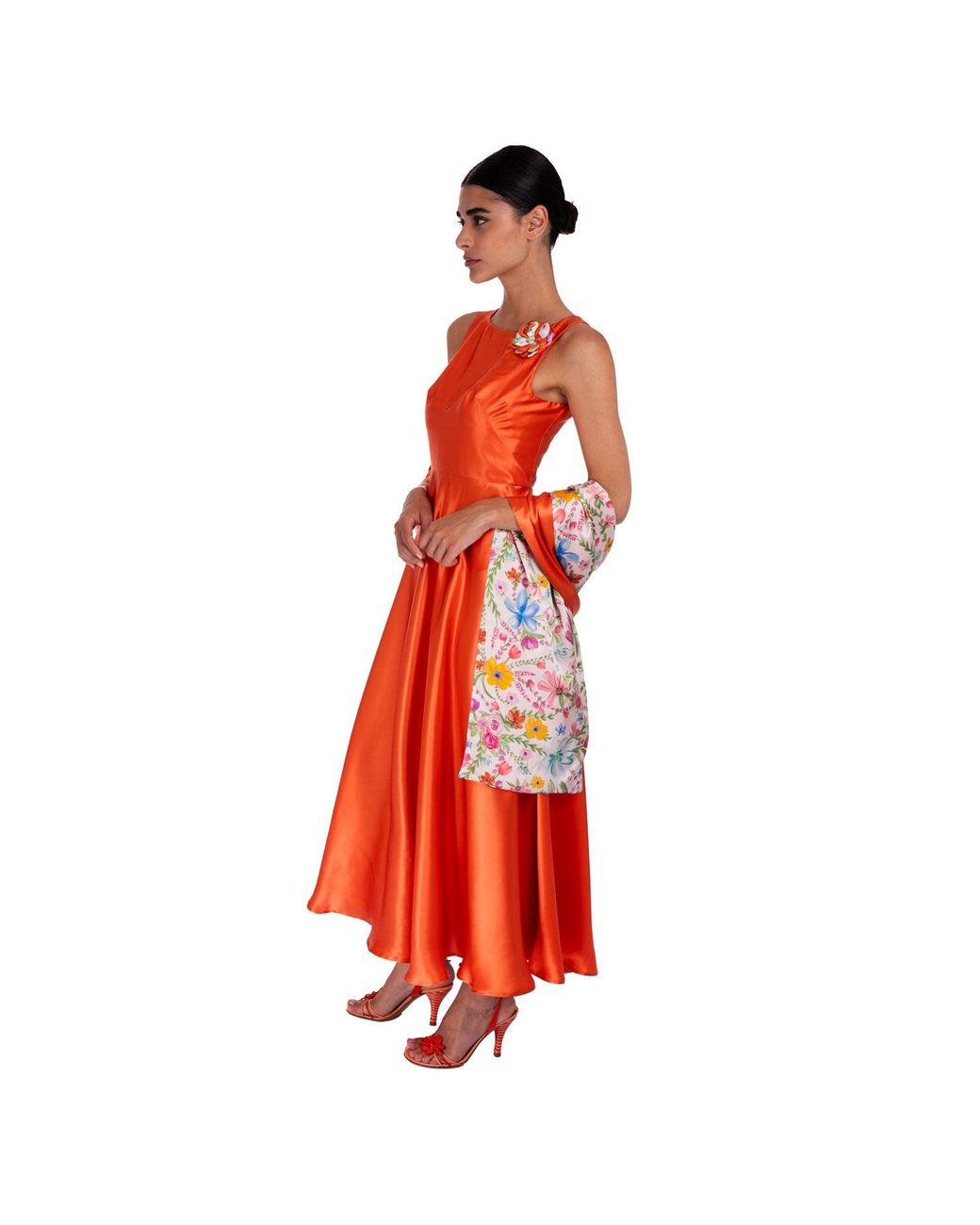 Sofia Tsereteli Red The Rarefied Gown With Scarf