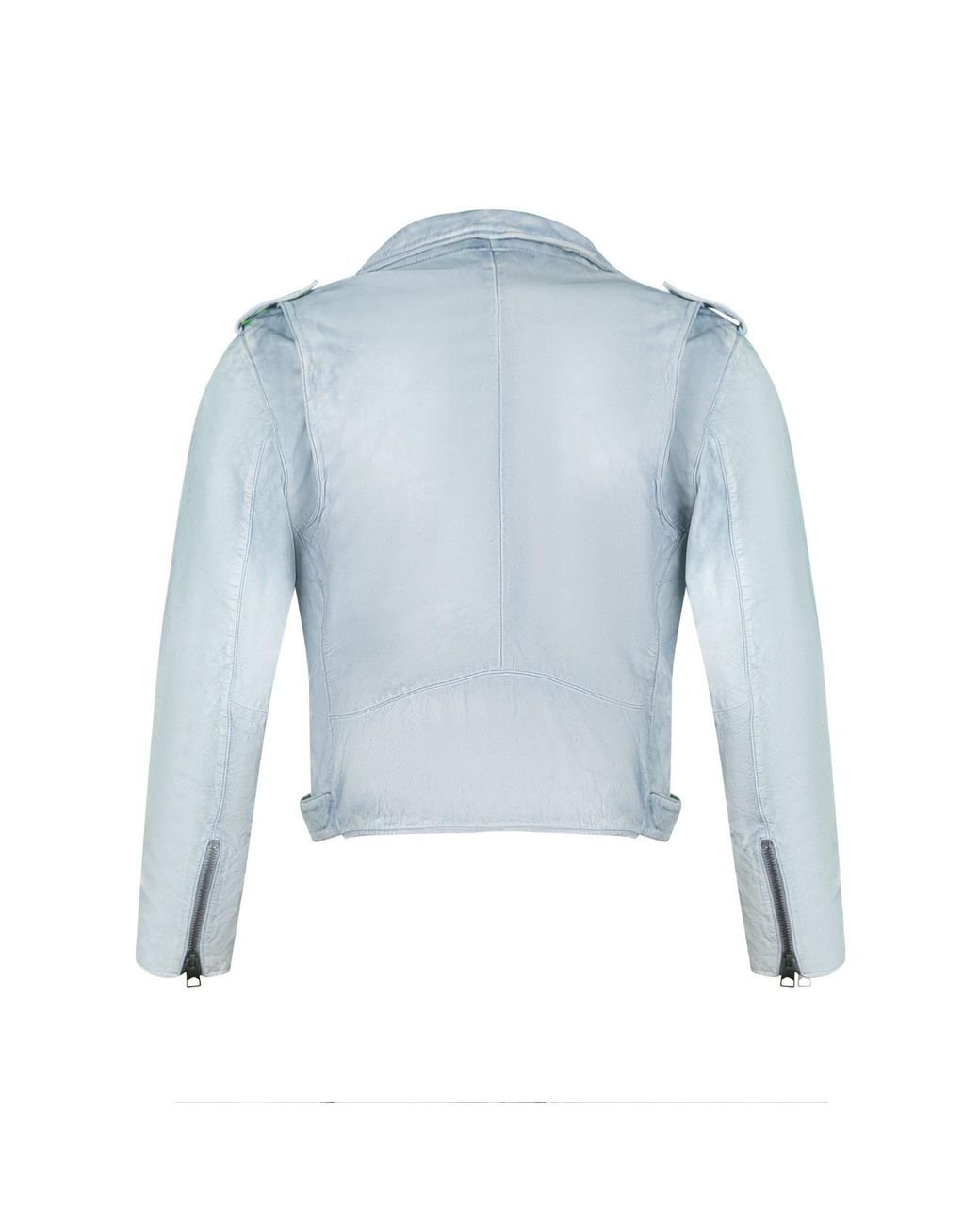 Zasta Studio Blue Storm Rider Biker Leather Jacket for men