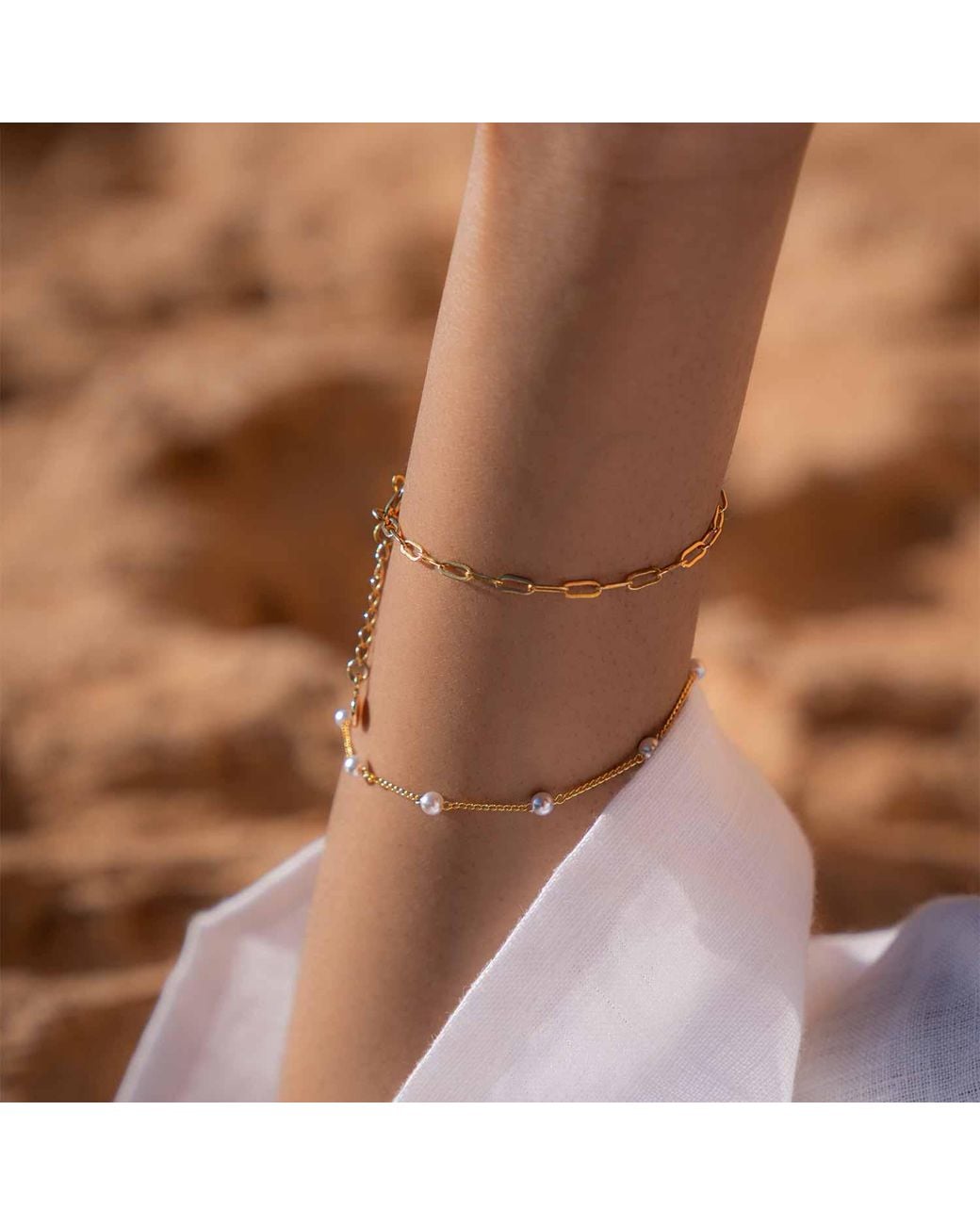 Formation Co. Jewellery Metallic Laura Mini Oval Link Bracelet