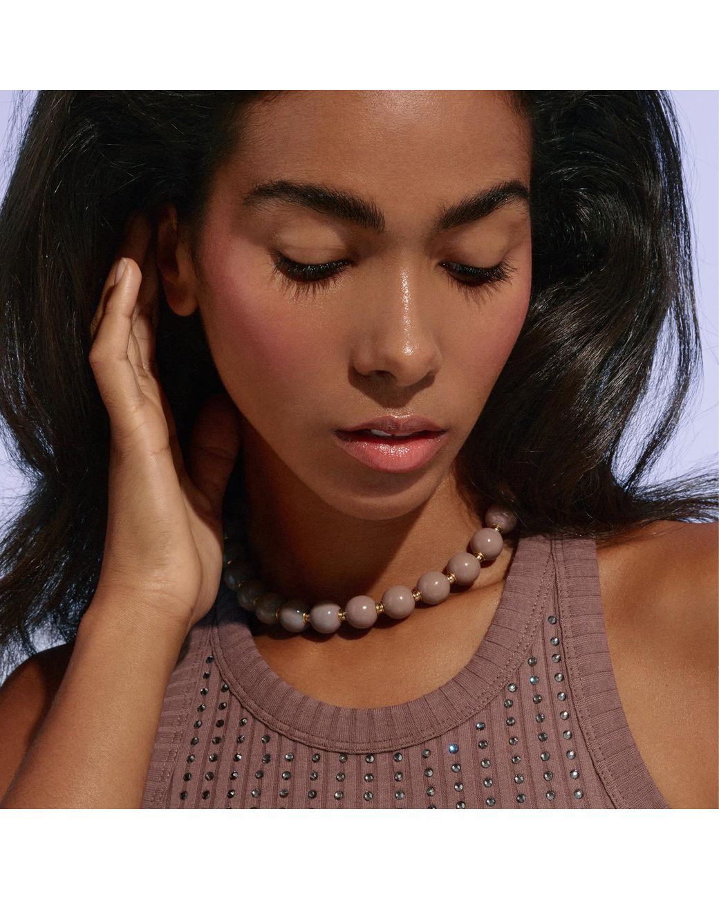 Saule Label Pink Siena Duo Necklaces