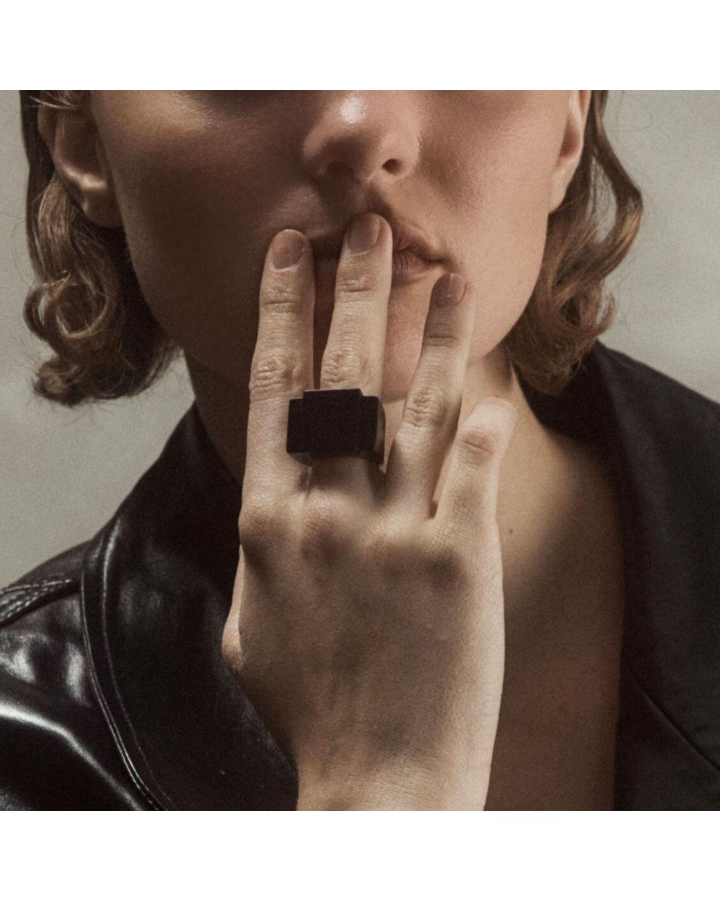 THE ROSE Gray Bague Urbone – Sculptural Ring