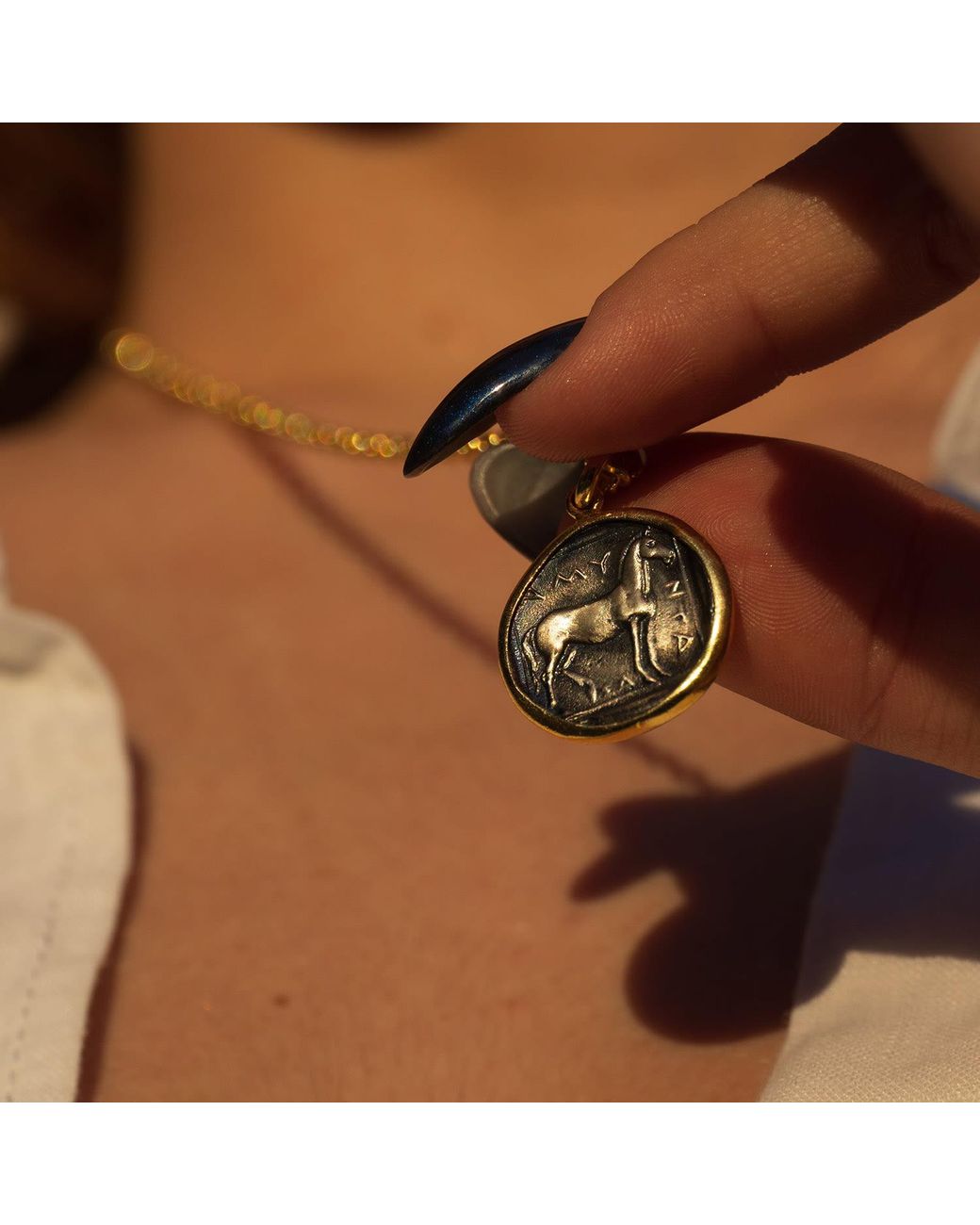 Ece London Metallic The Amyntas Coin Necklace