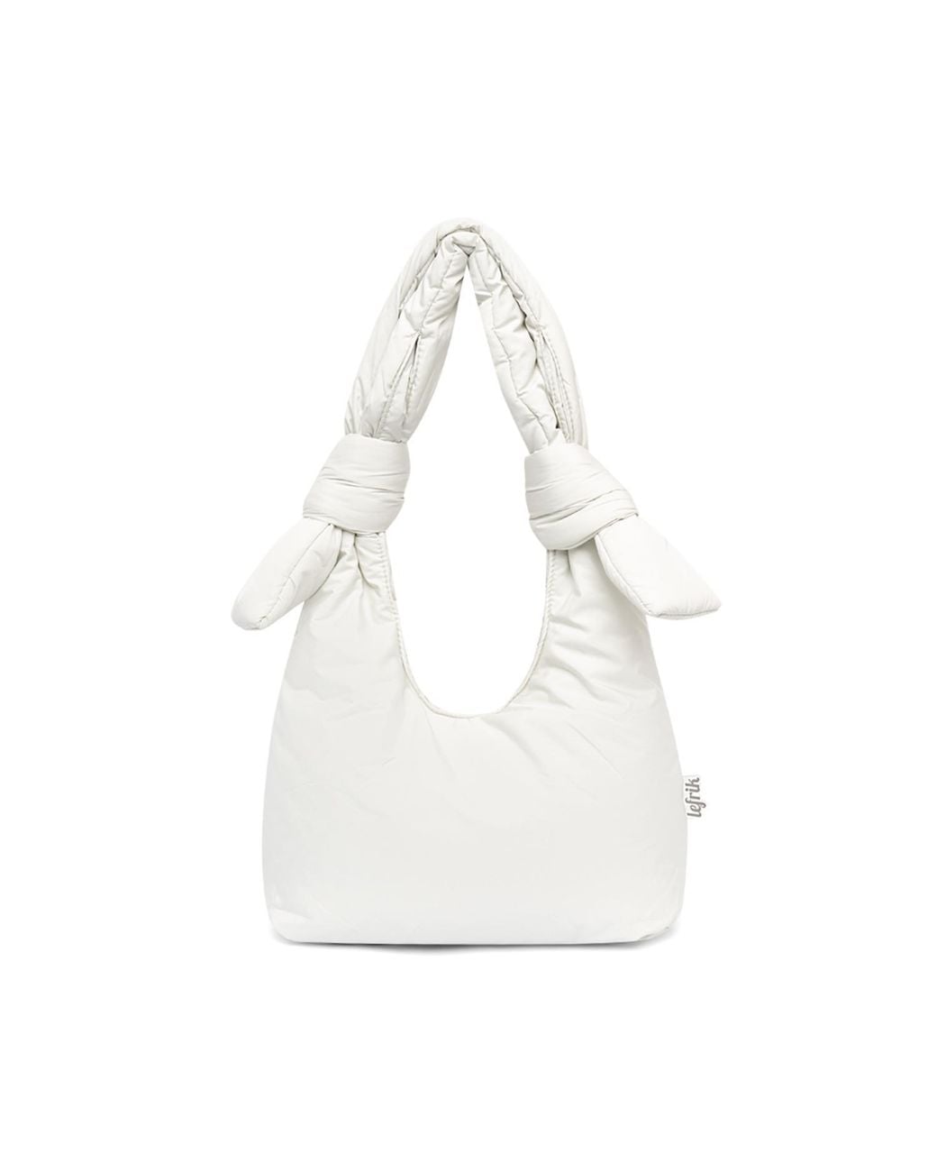 Lefrik White Biwa Puffy Mini Bag Ice