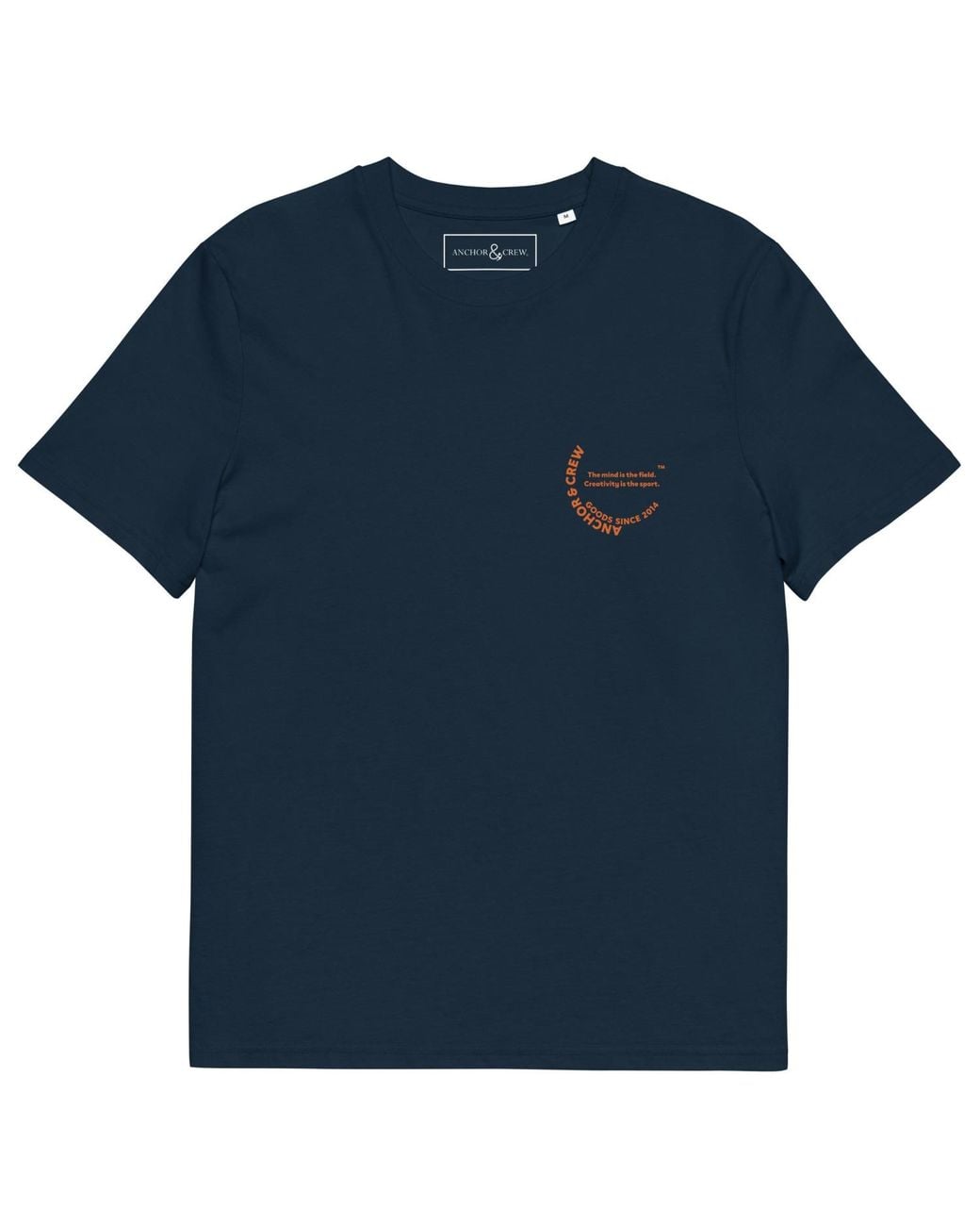Anchor and Crew Blue Creativity Is The Sport Creative Standard Organic Cotton T-Shirt