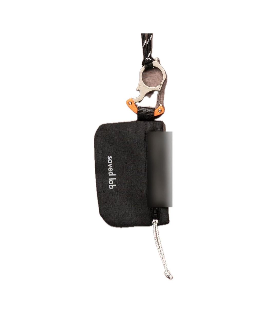 Saved Lab Black Lanyard Wallet for men