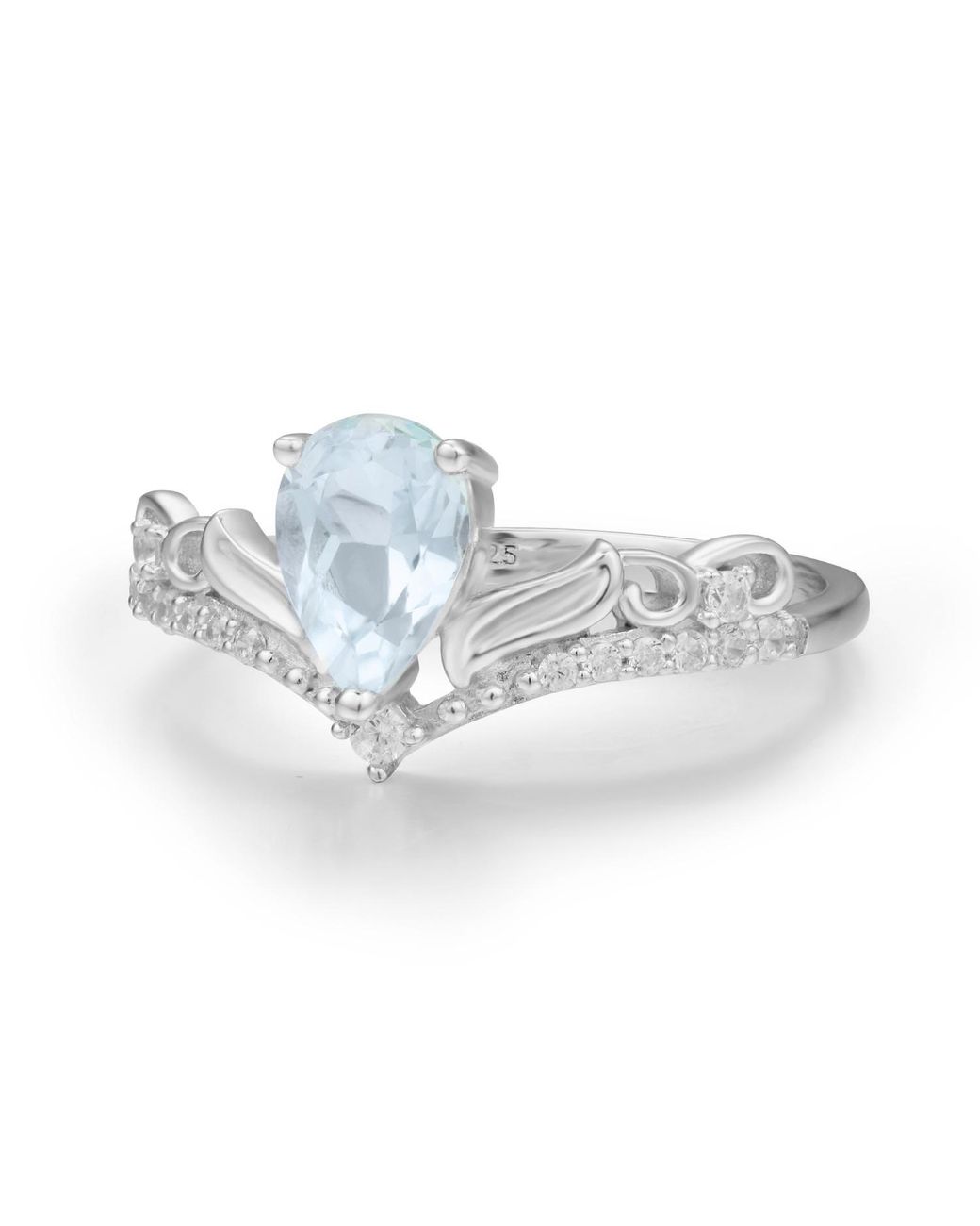 Azura Jewelry New York Blue Ring Of Water Vermeil