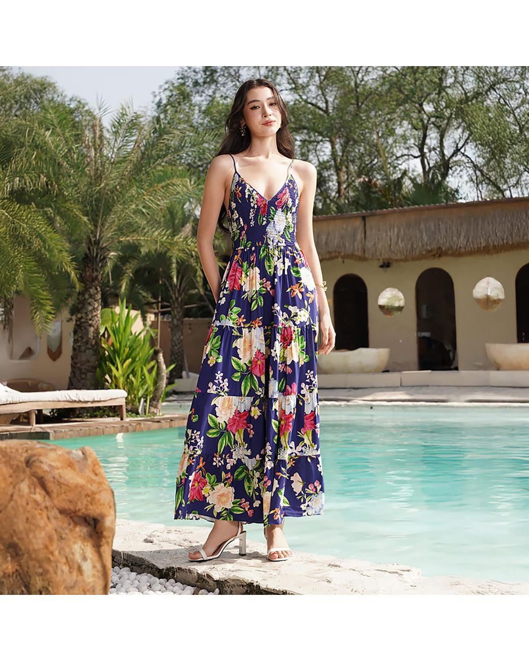 Yumi Kim Blue Kuhio Maxi Dress