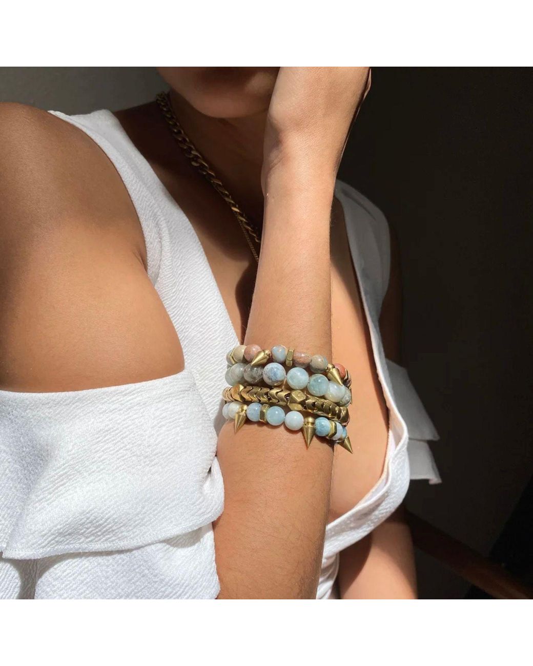 Rachel Nathan Green On Point: Aquamarine Bracelet