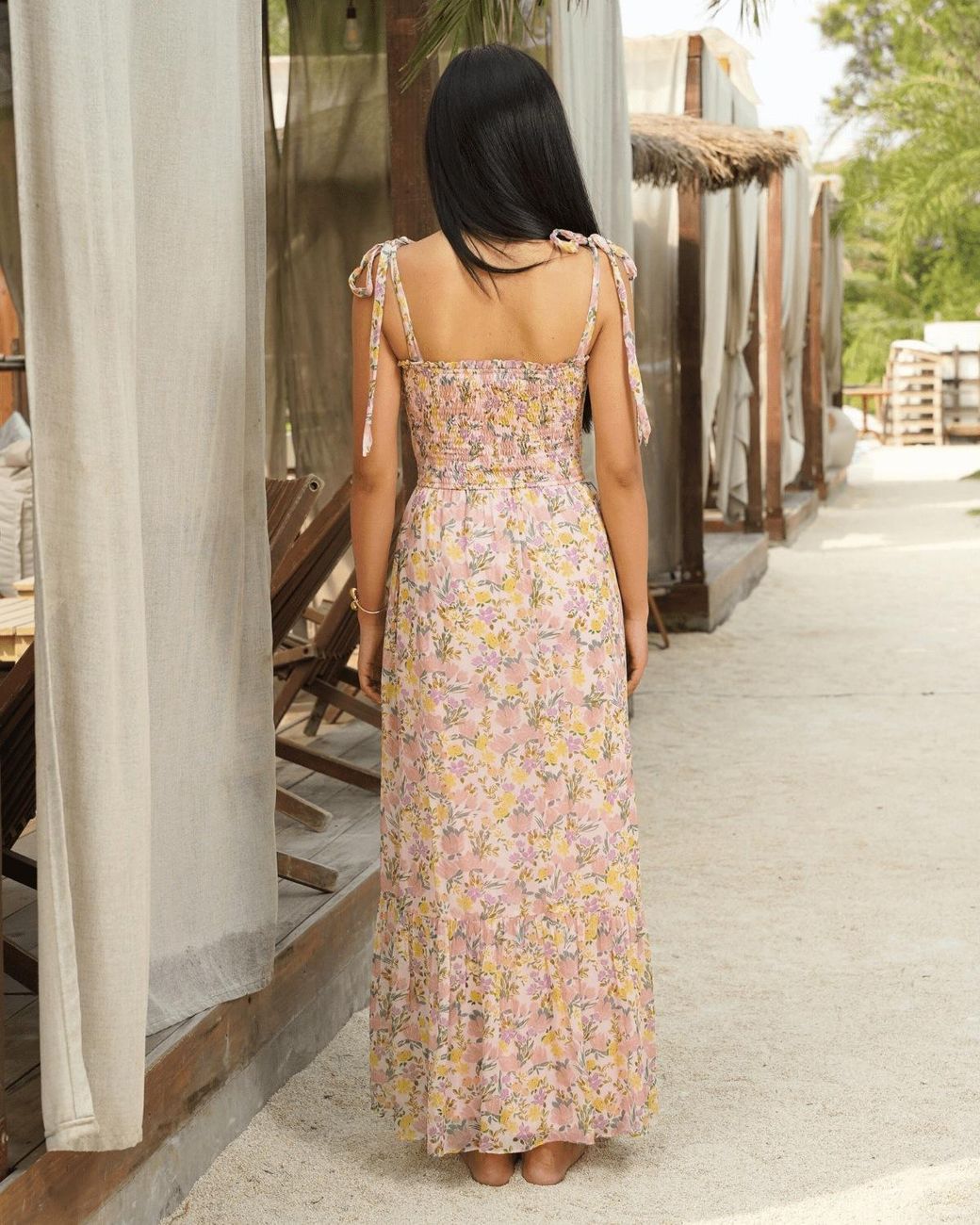 Yumi Kim Natural Neva Blush Maxi Dress