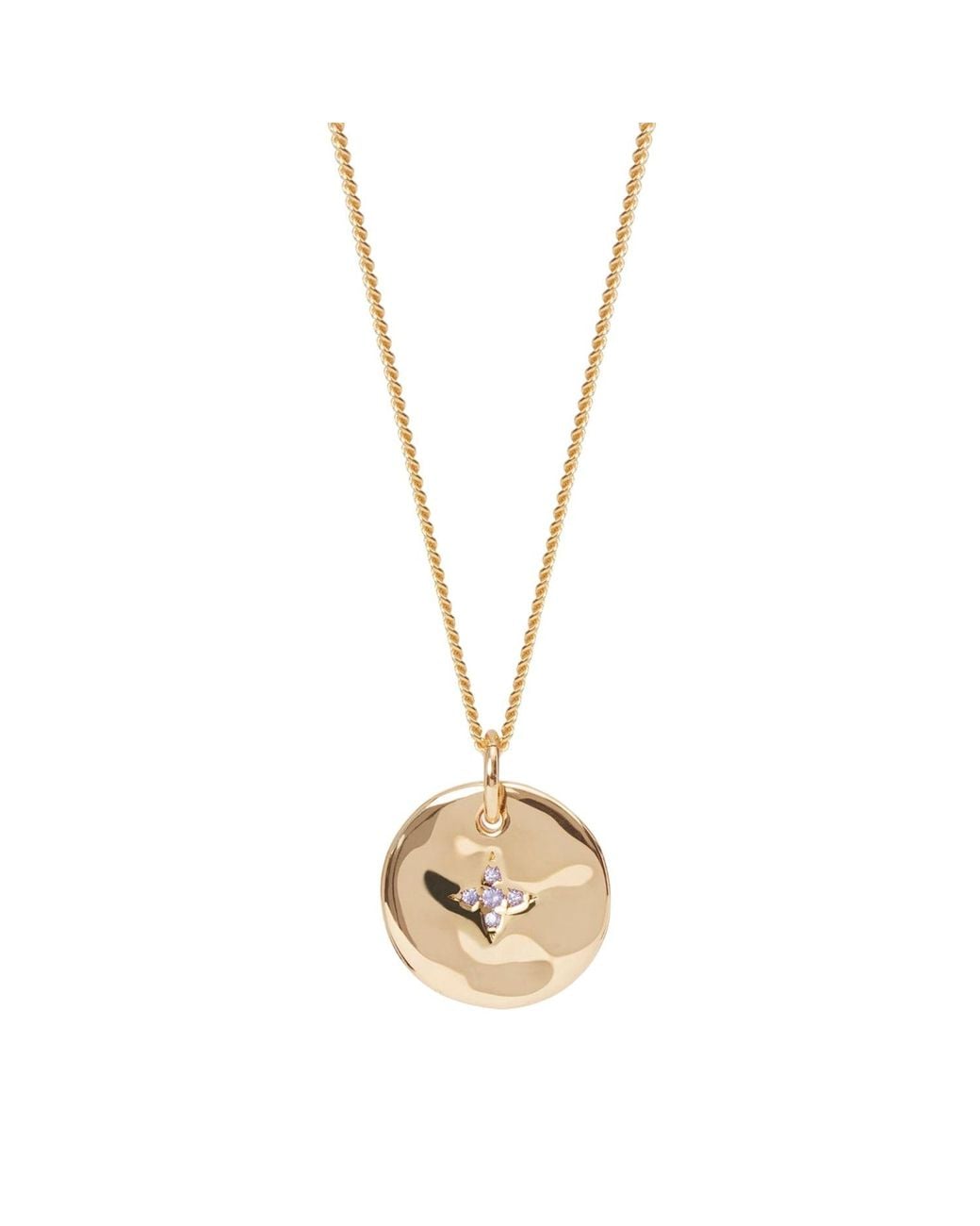 Muru Metallic February Birthstone Necklace