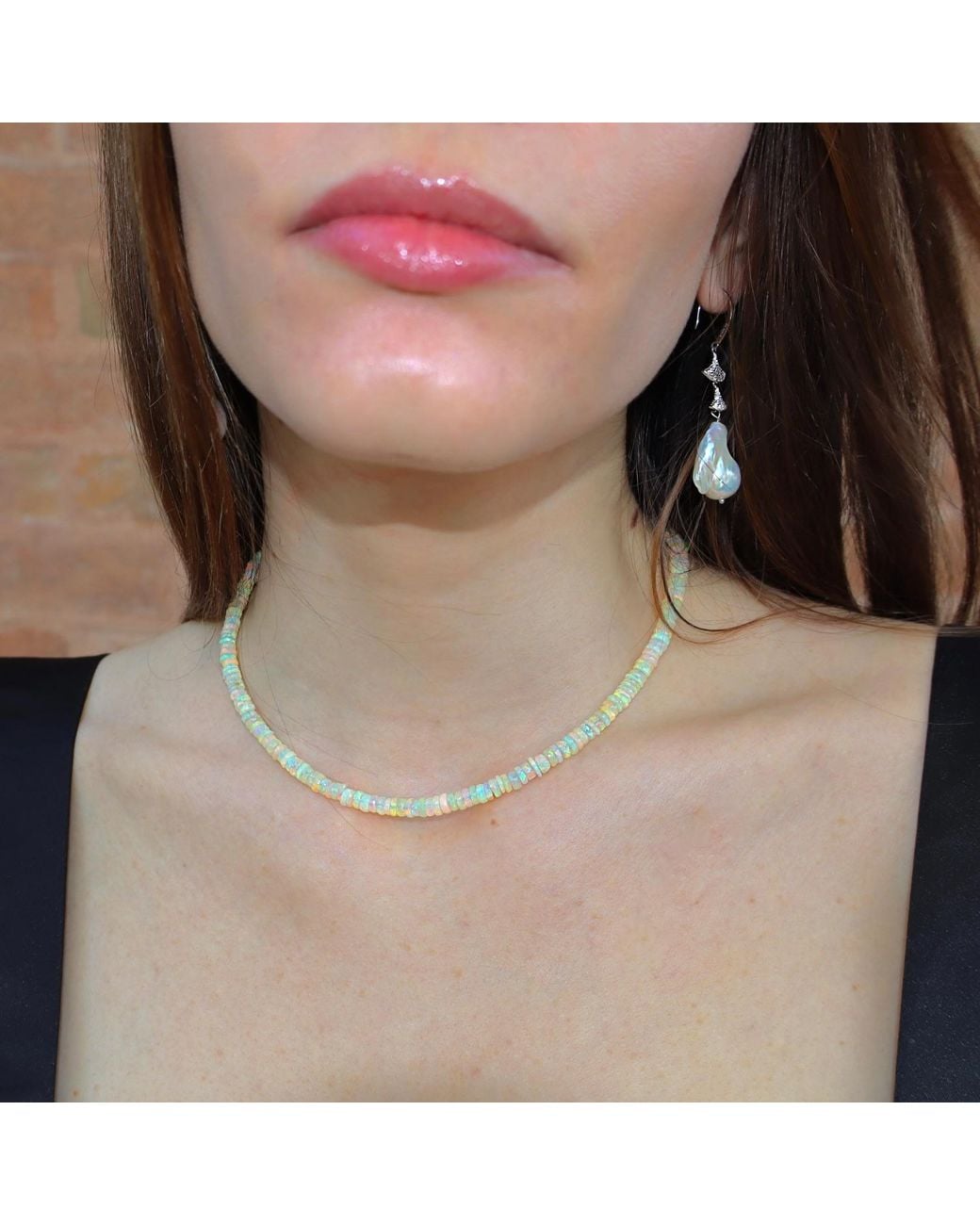 Mineralgems•Studio Blue Ethiopian Welo Opal Choker