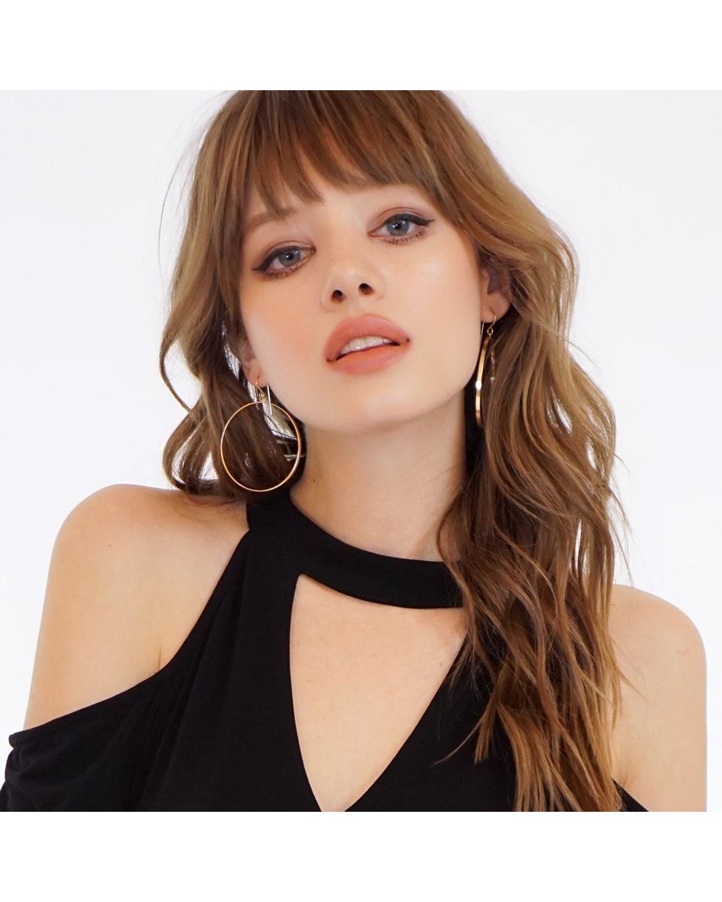 Heather Hawkins Jewelry Metallic Flat-Filled Hoops