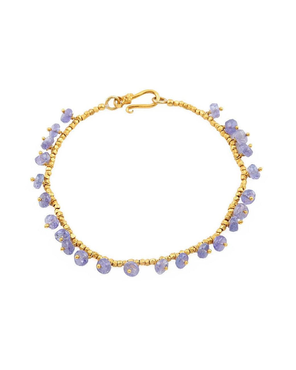 Opium Jewels Metallic Tanzanite Drops Garland Bracelet