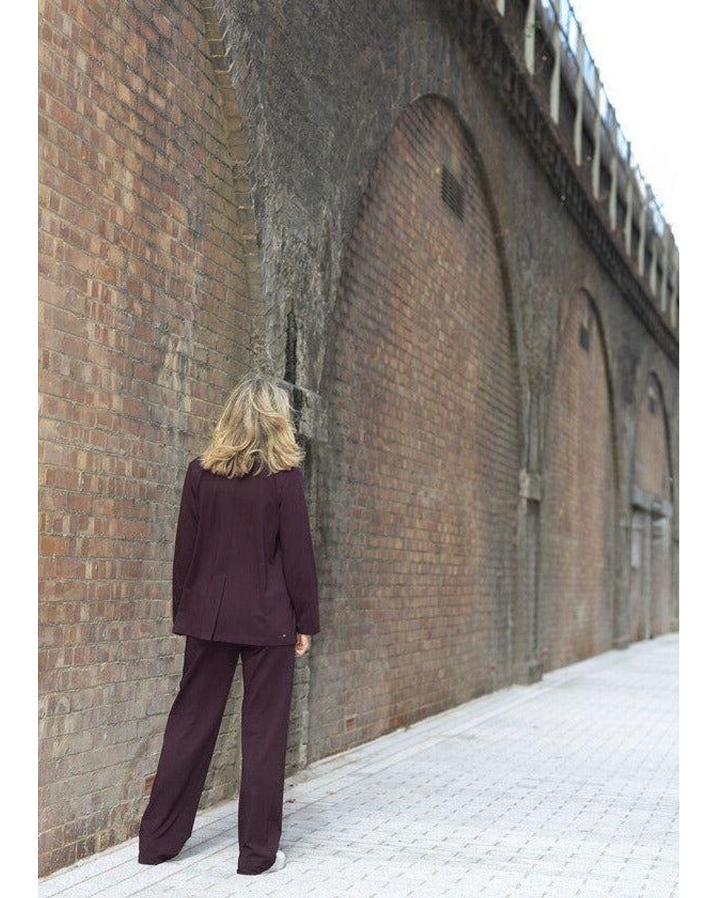 Weartwo London Purple Circe Soft Blazer, Burgundy