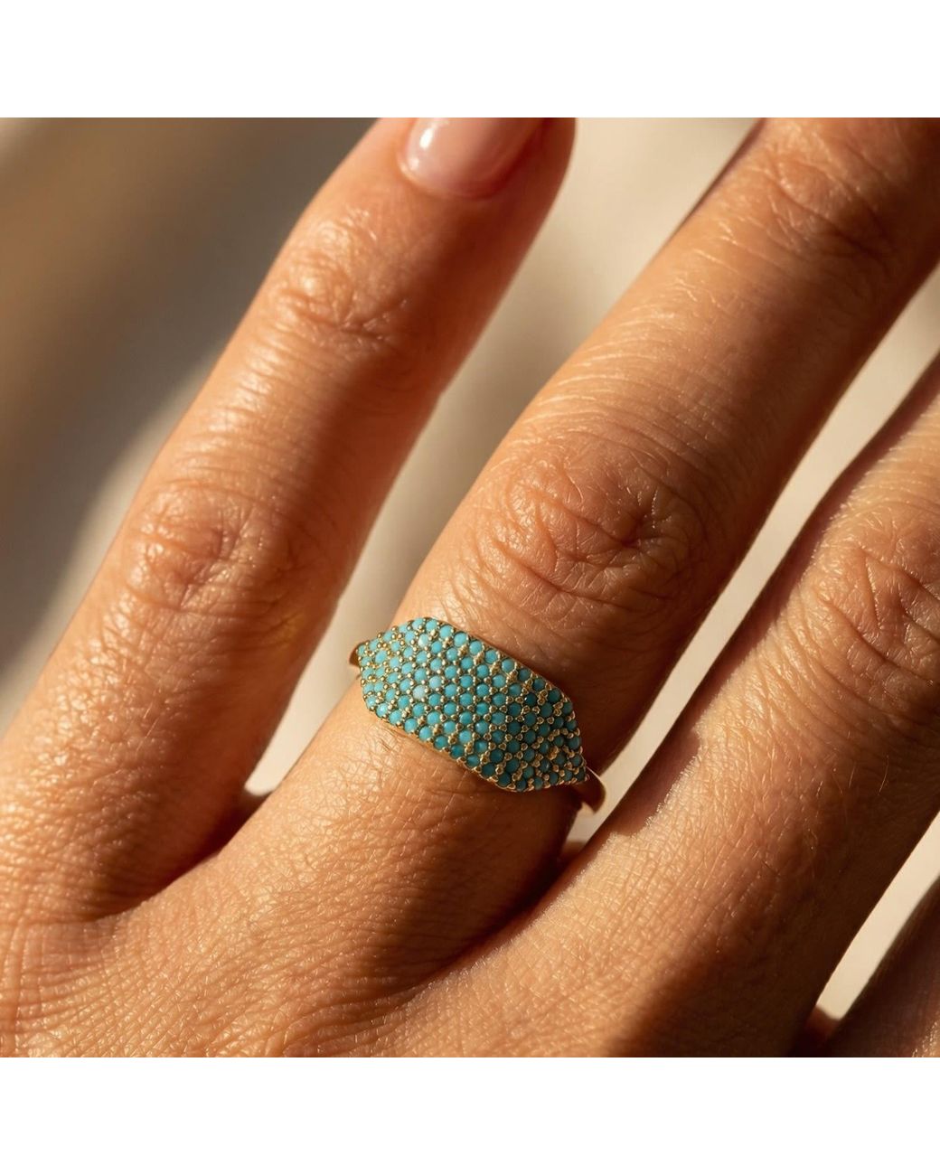 Native Gem Blue Id Ring