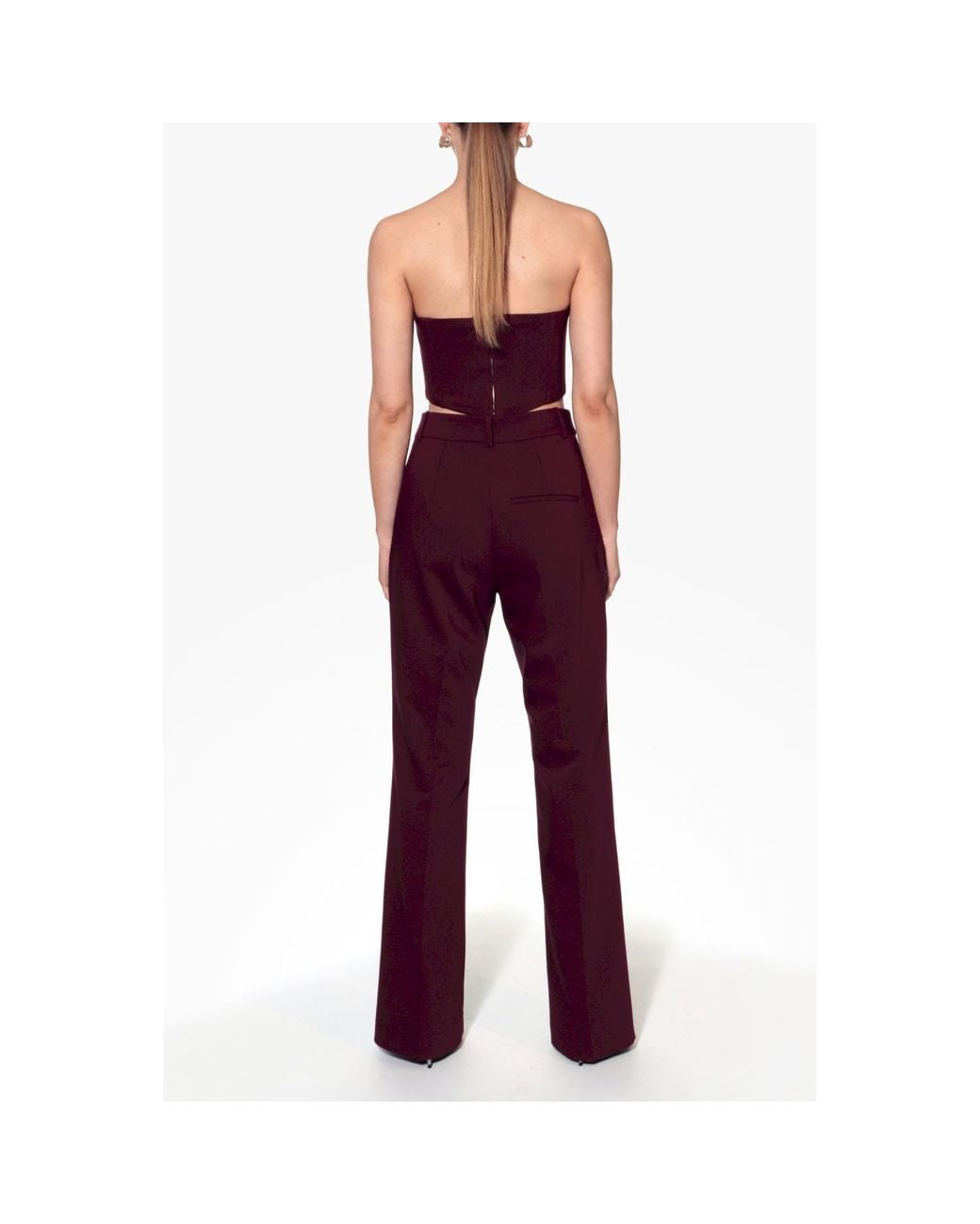 AGGI by HALEWSKI Red Lara Burgundy Wine Corset