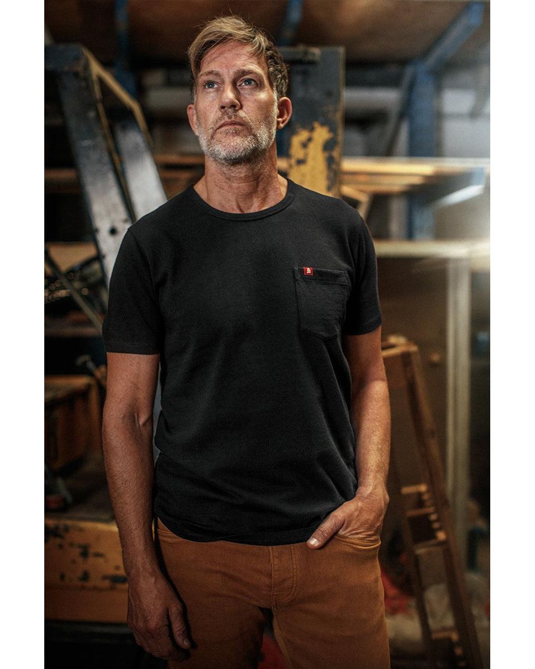 &SONS Trading Co Black Boxer Pocket T-Shirt for men