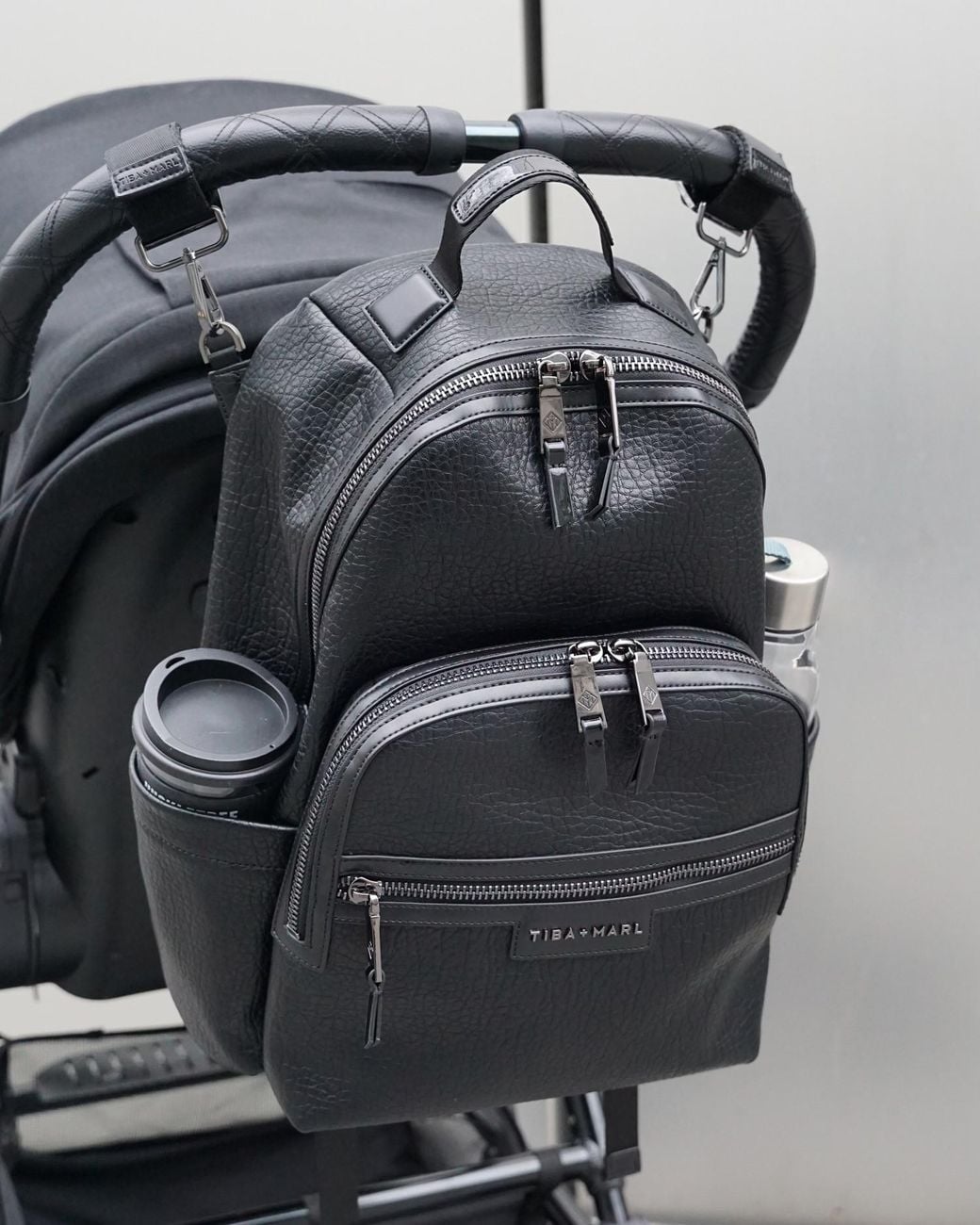 Tiba + Marl Black Elwood 2.0 Changing Backpack