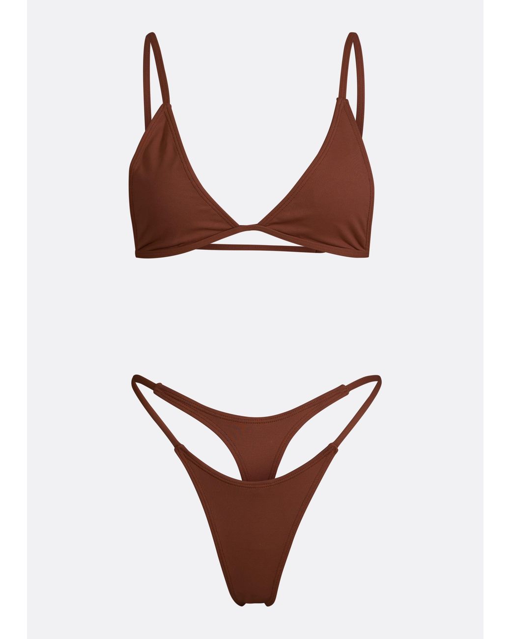 Minimale Animale Brown Wall Street Thong Bikini Bottom