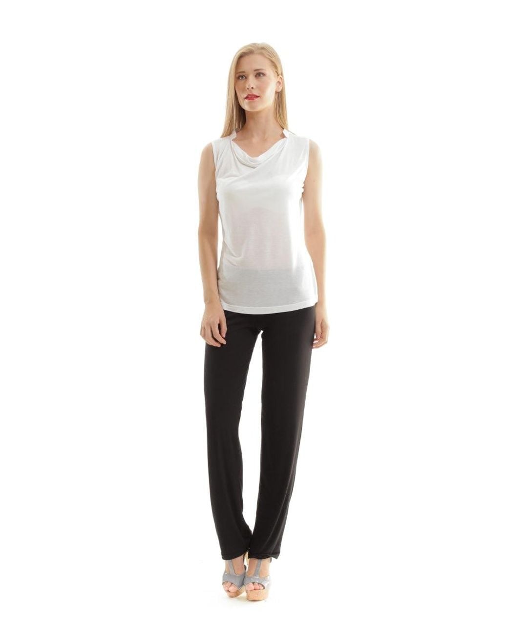 Conquista White Tencel Top