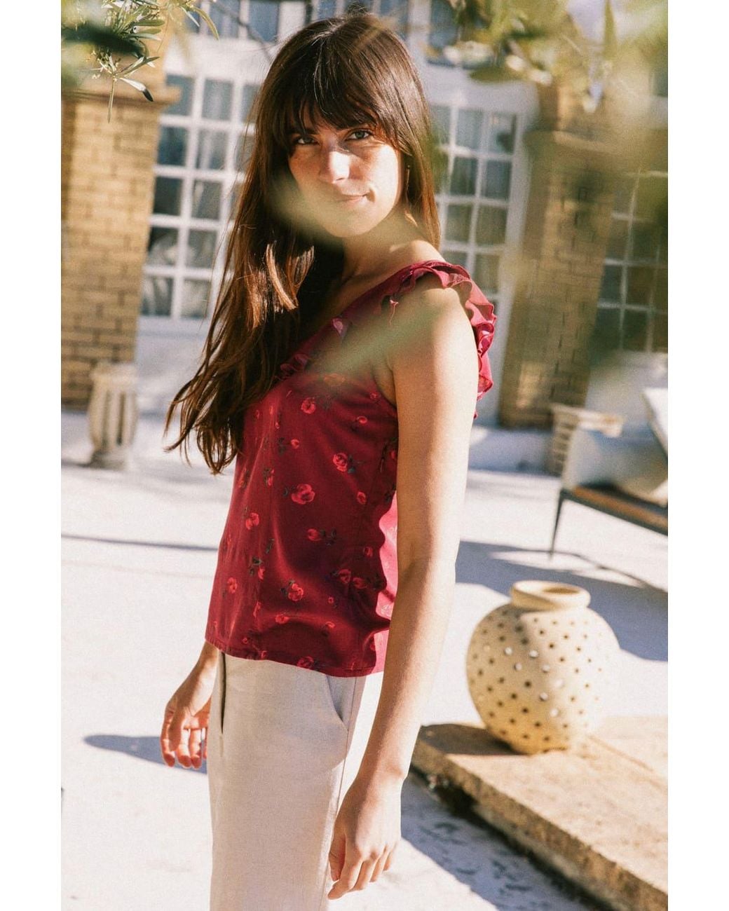 AVANI Apparel Red Top Capucine Raspberry