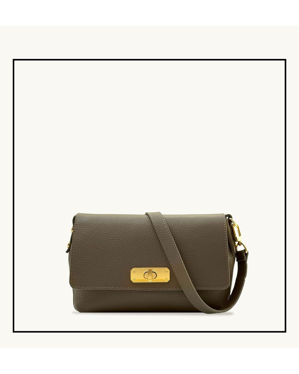 Apatchy London Brown The Maisie Midi Mink Leather Bag