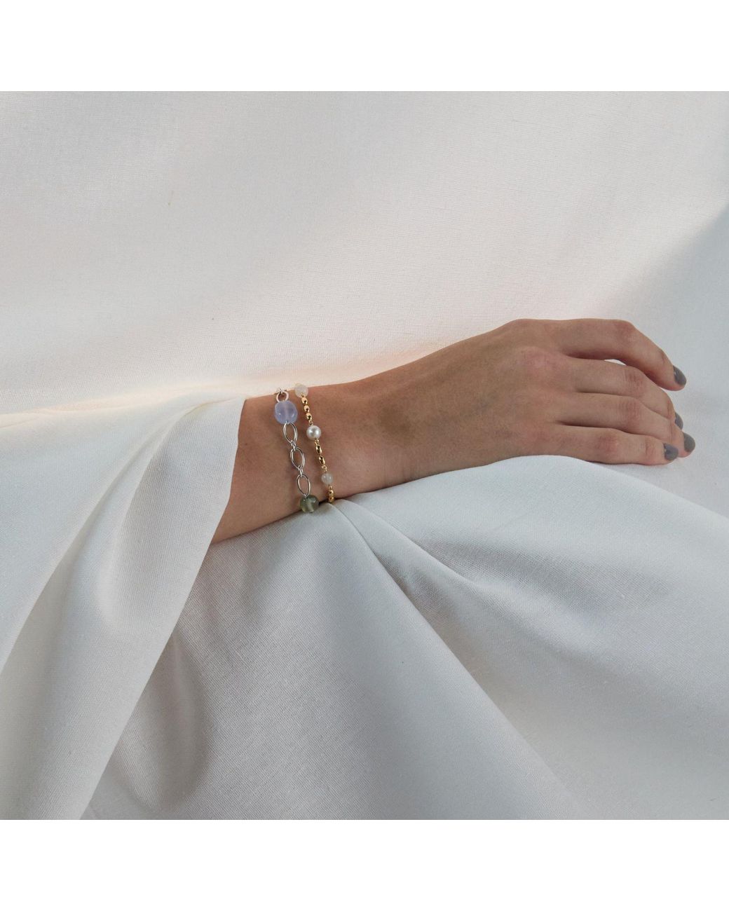 Onia Metallic Oval Zest Bracelet