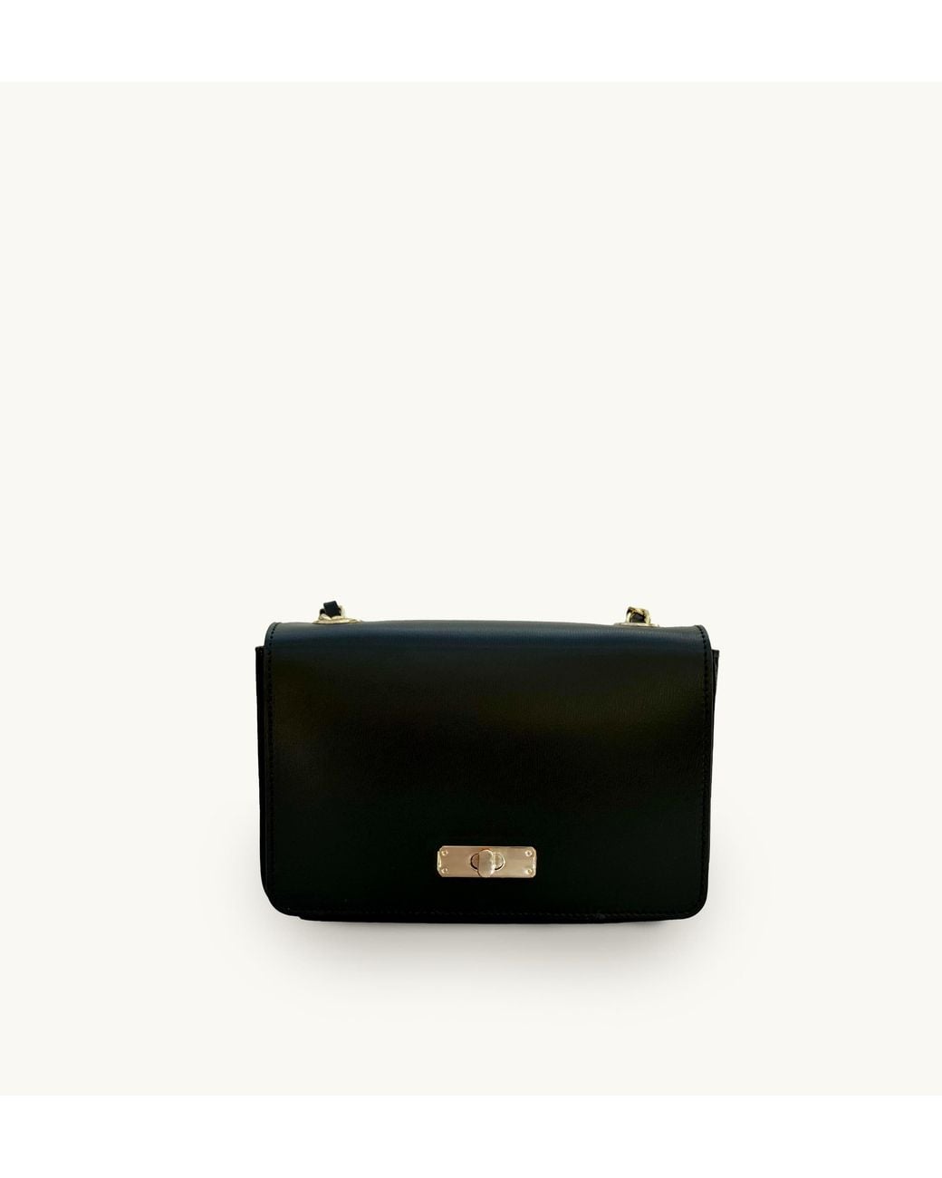 Apatchy London Black The Grace Leather Bag