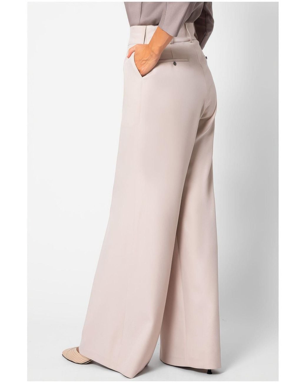 Luna Fashion House Natural Neutrals Wide Leg Pants, Natasha