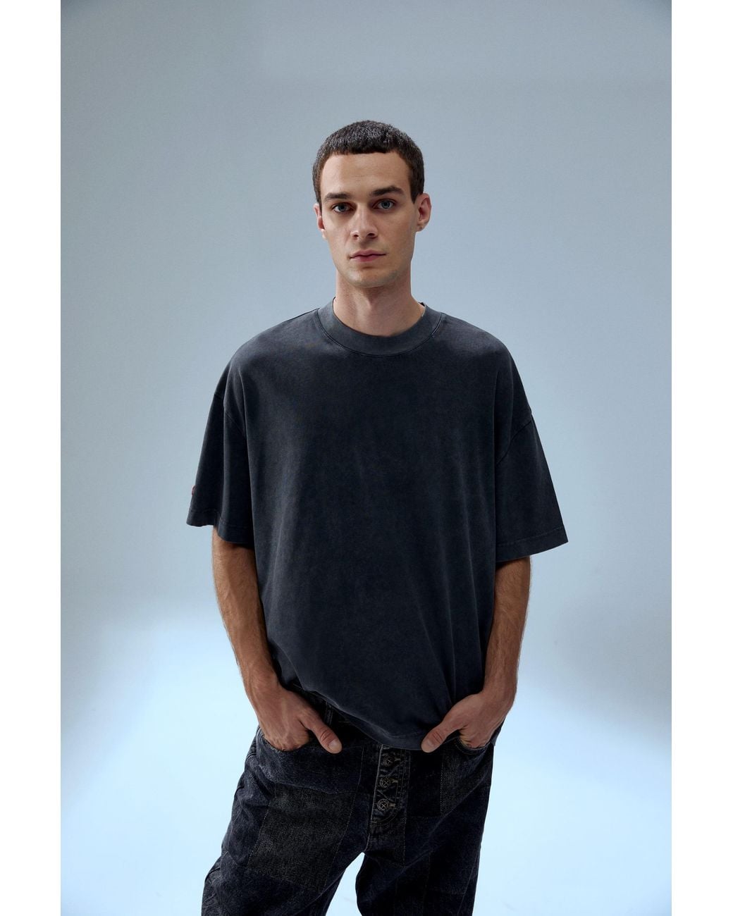 Pcfg Black Your Itch Acid Washed Tshirt for men